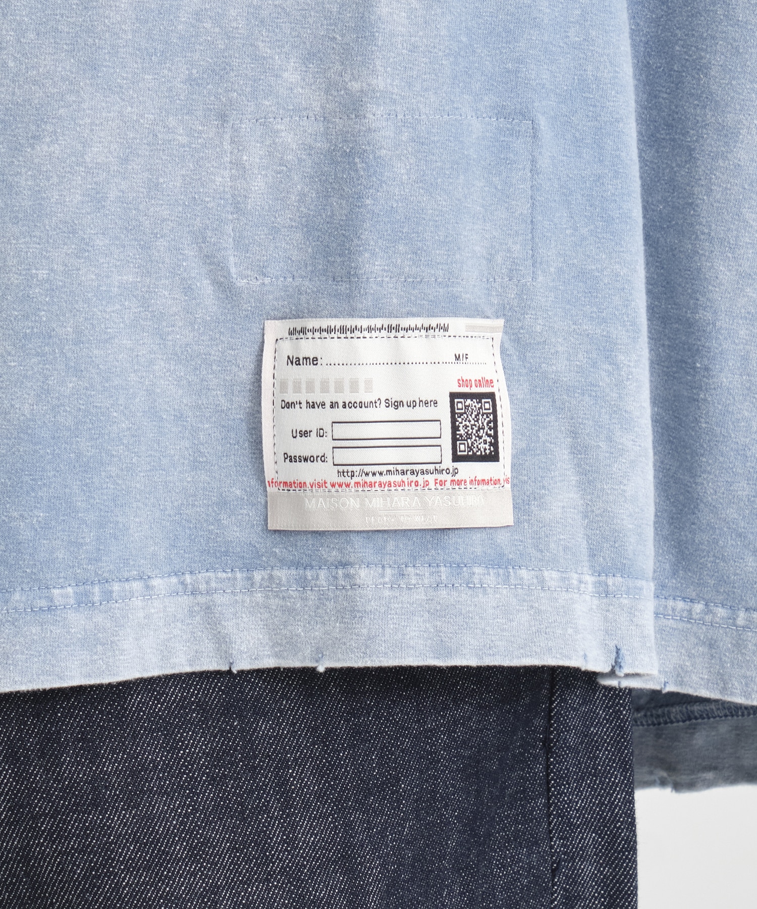 BLEACHED TEE Maison MIHARA YASUHIRO