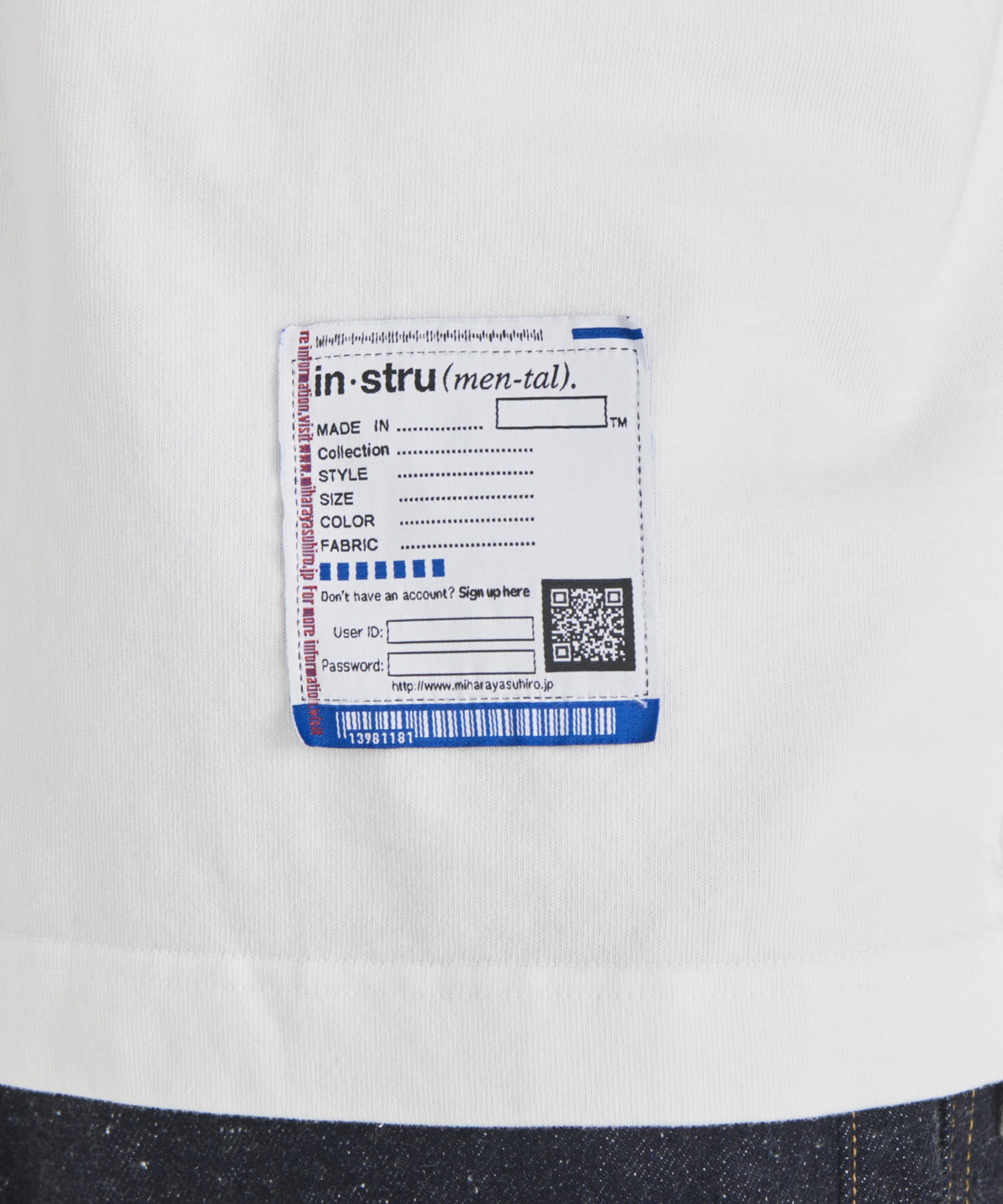 HEAVY WEIGHT JERSEY POCKET SS TEE Maison MIHARA YASUHIRO