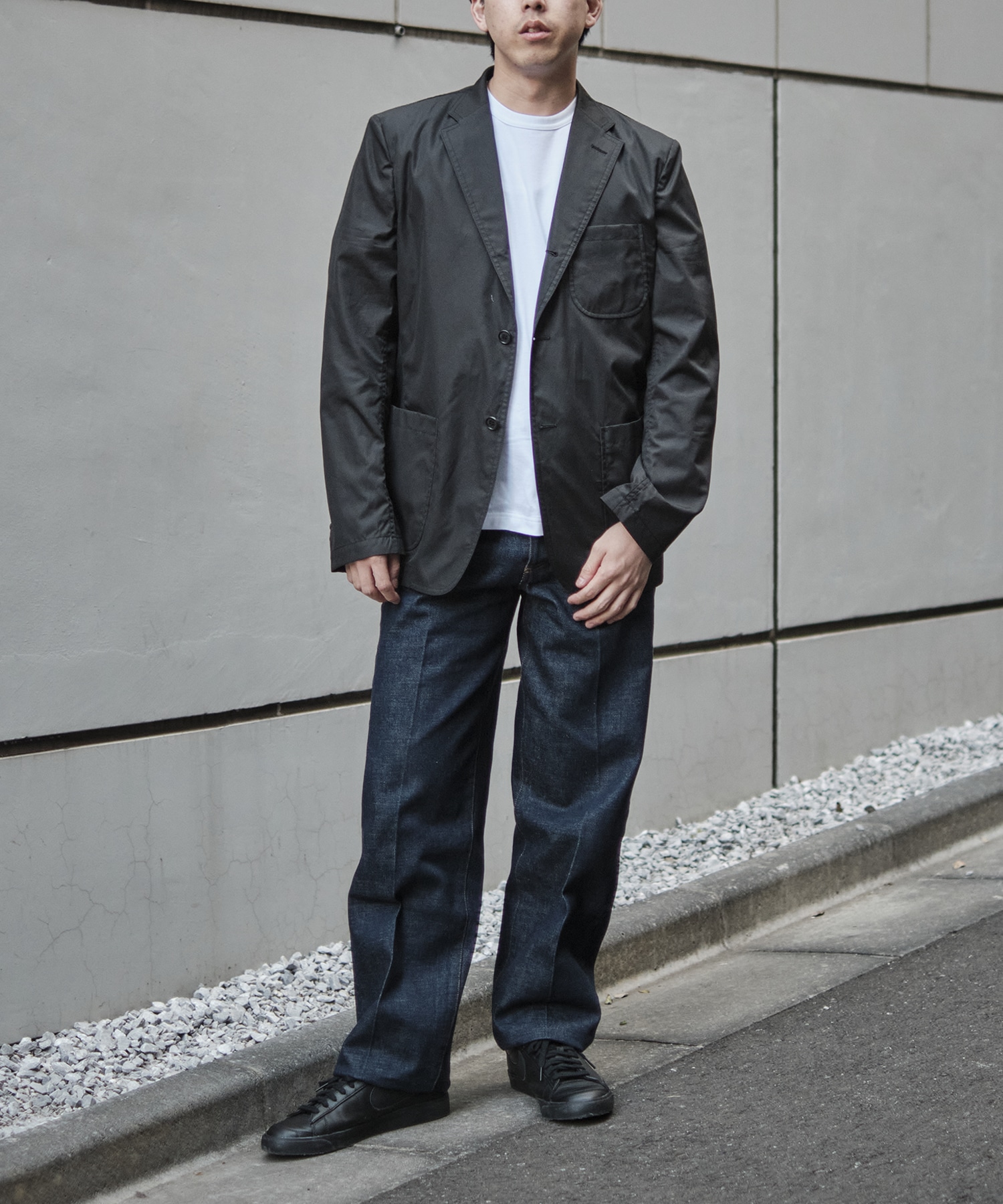 【コムデギャルソンオム】綿ブロード 2B Jacket COMME des GARCONS HOMME