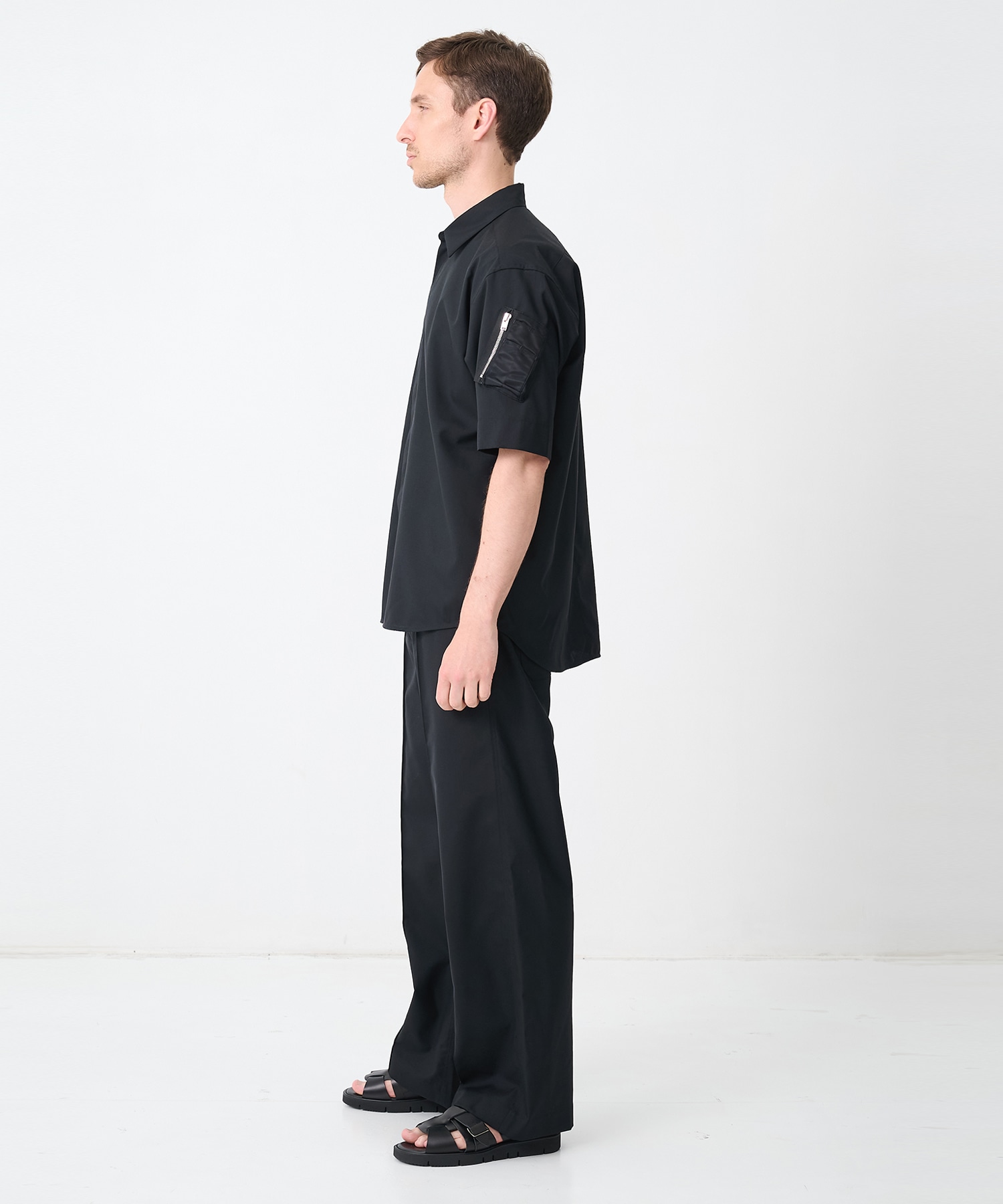 別注SUMMER WOOL CIGAR POCKET HALF SLEEVE SHIRT CINOH