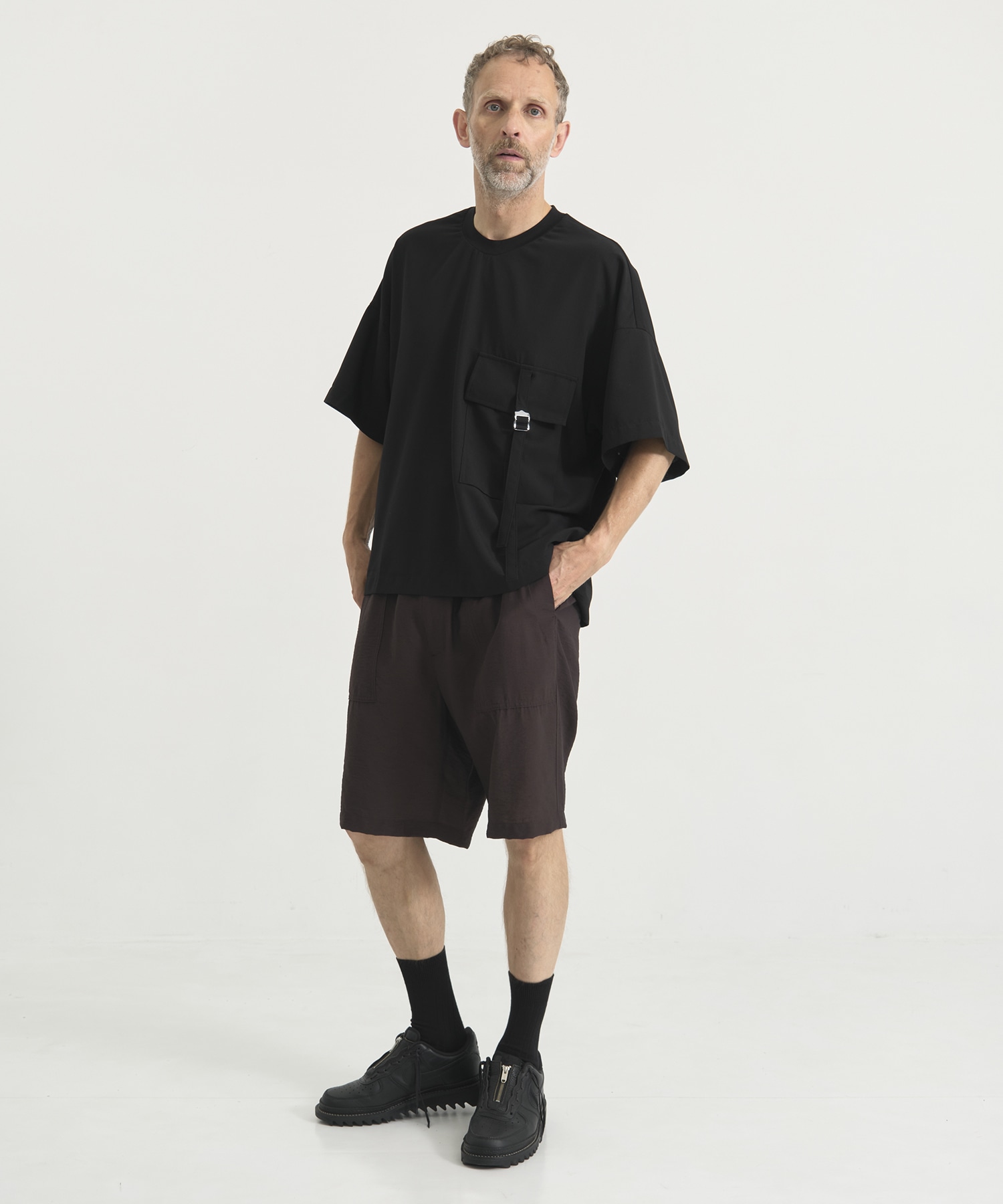 別注Belt Pocket Cropped S/S TEE UJOH HOMME
