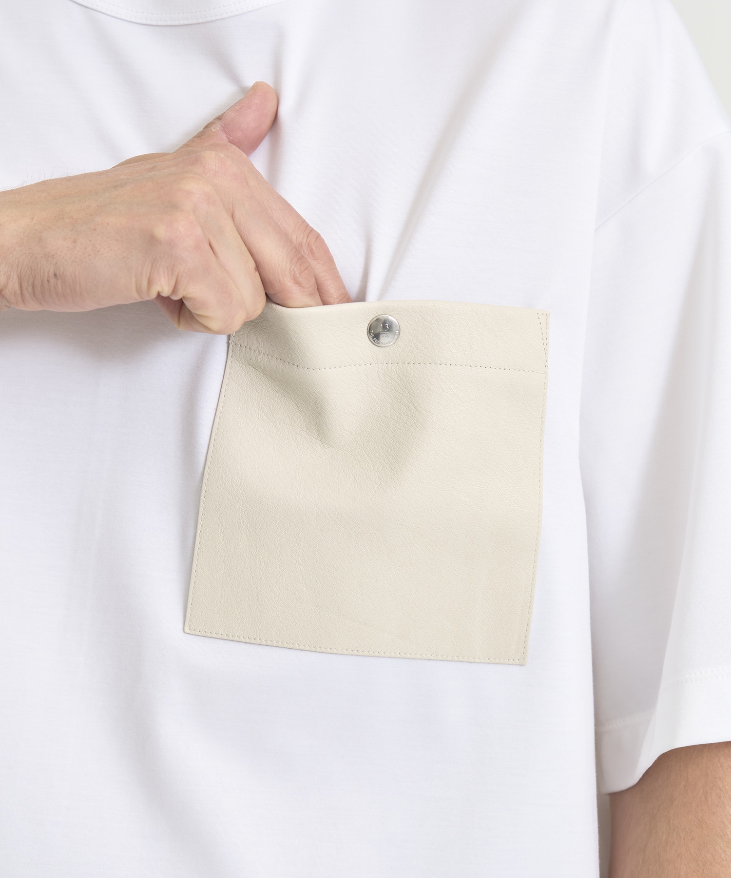 『もう、汗らない』SOLOTEX Jersey Washable Neo Leather Pocket T-Shirts THE TOKYO
