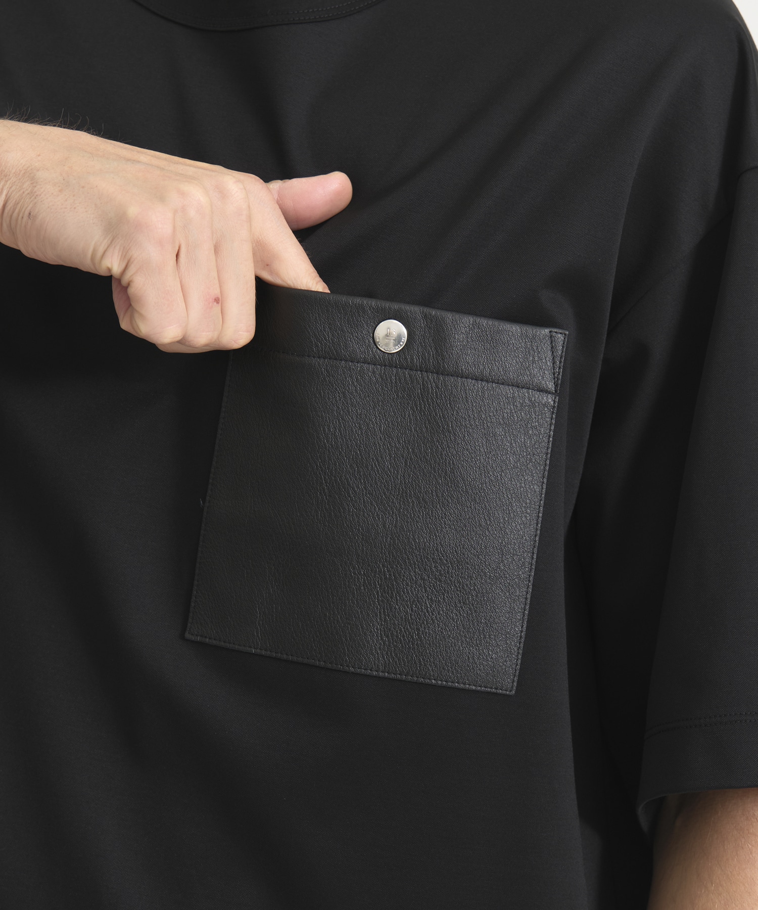 『もう、汗らない』SOLOTEX Jersey Washable Neo Leather Pocket T-Shirts THE TOKYO