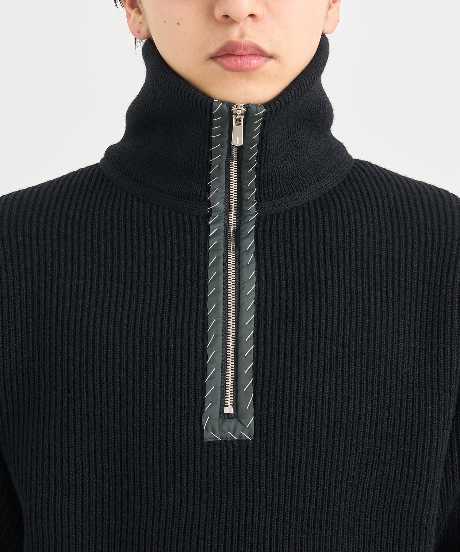 25WCM-N07305 HALF ZIP KNIT kolor