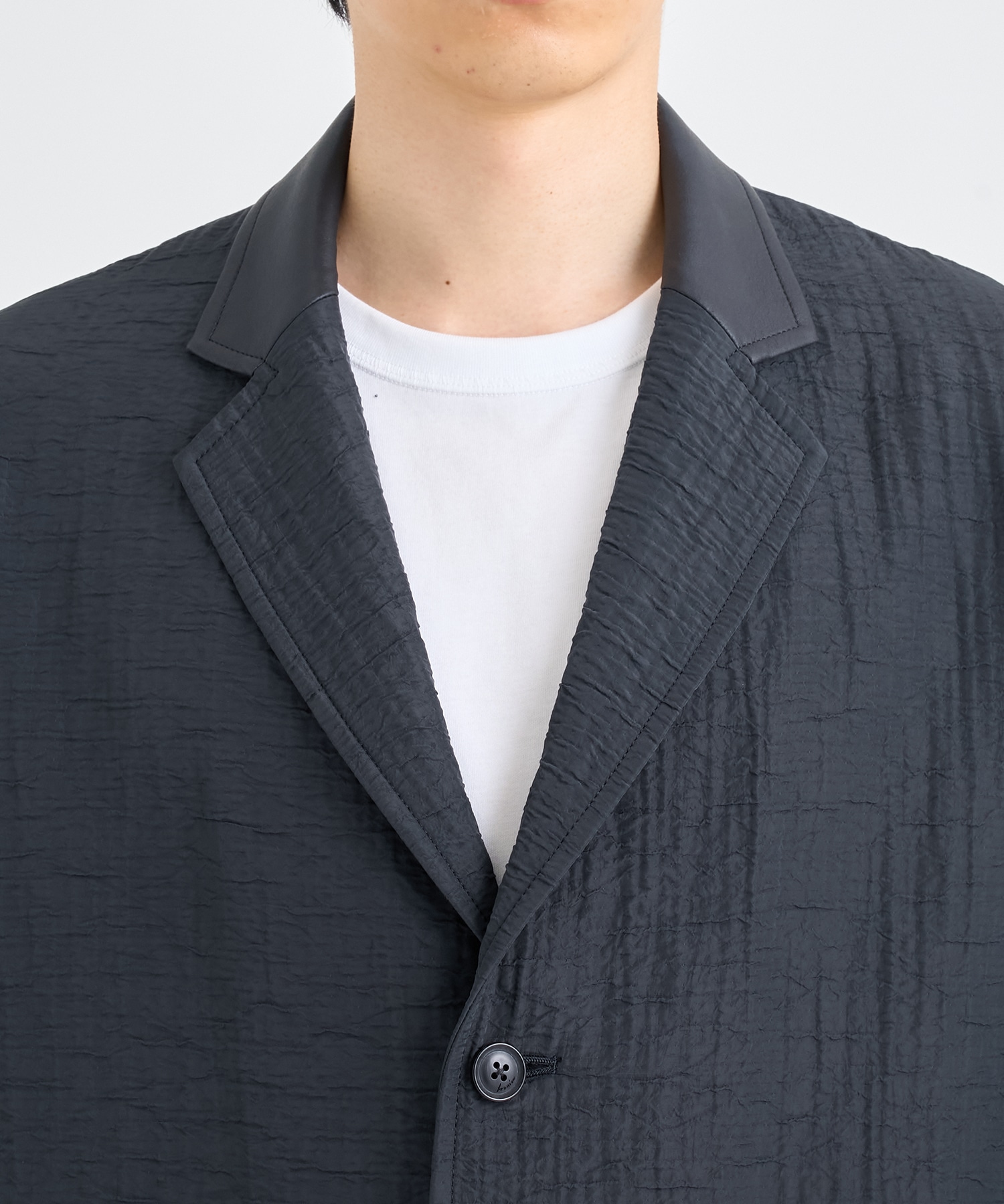 LEATHER -COLLAR JACKET IRENISA