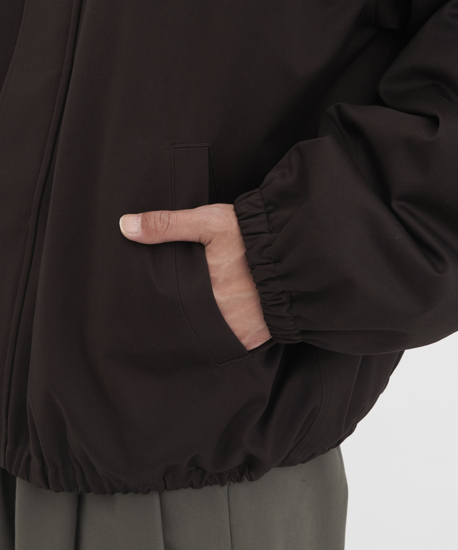 MOUTON COLLAR PADDED JACKET ssstein