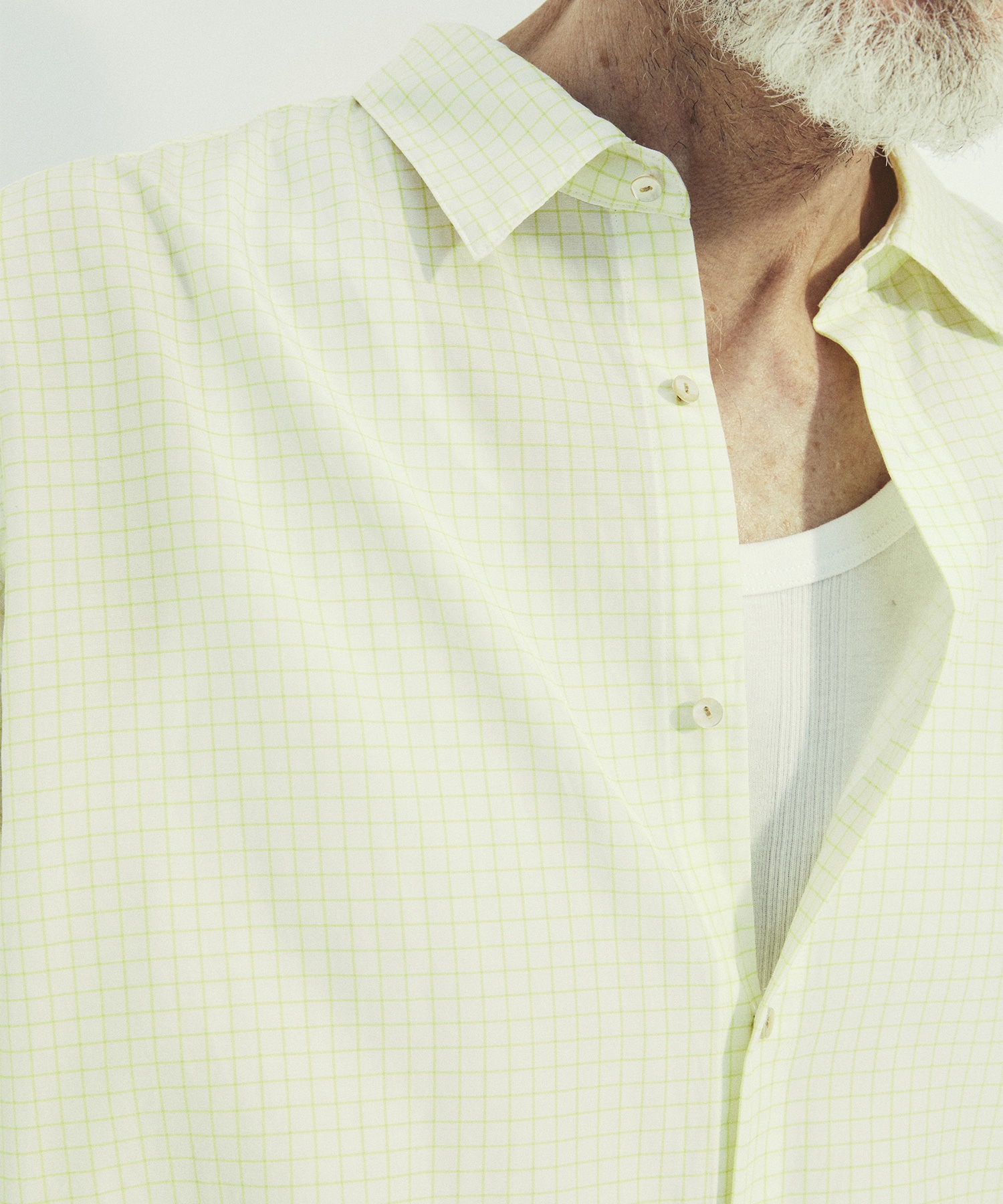 SILK α L/S Check Shirt SILK α
