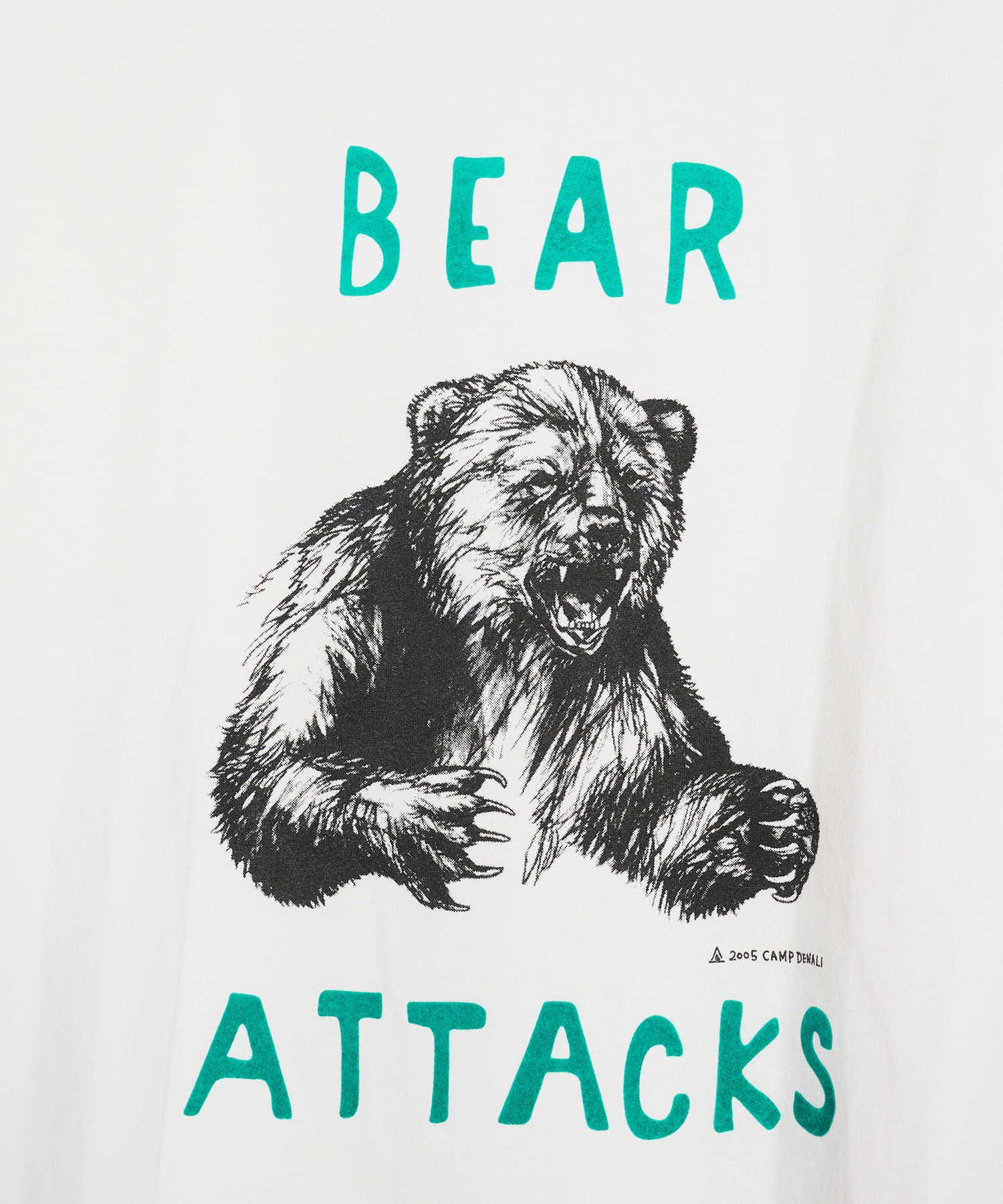 【エヌハリウッド】別注あの頃のBEAR ATTACKS Ringer T-SHIRT N.HOOLYWOOD