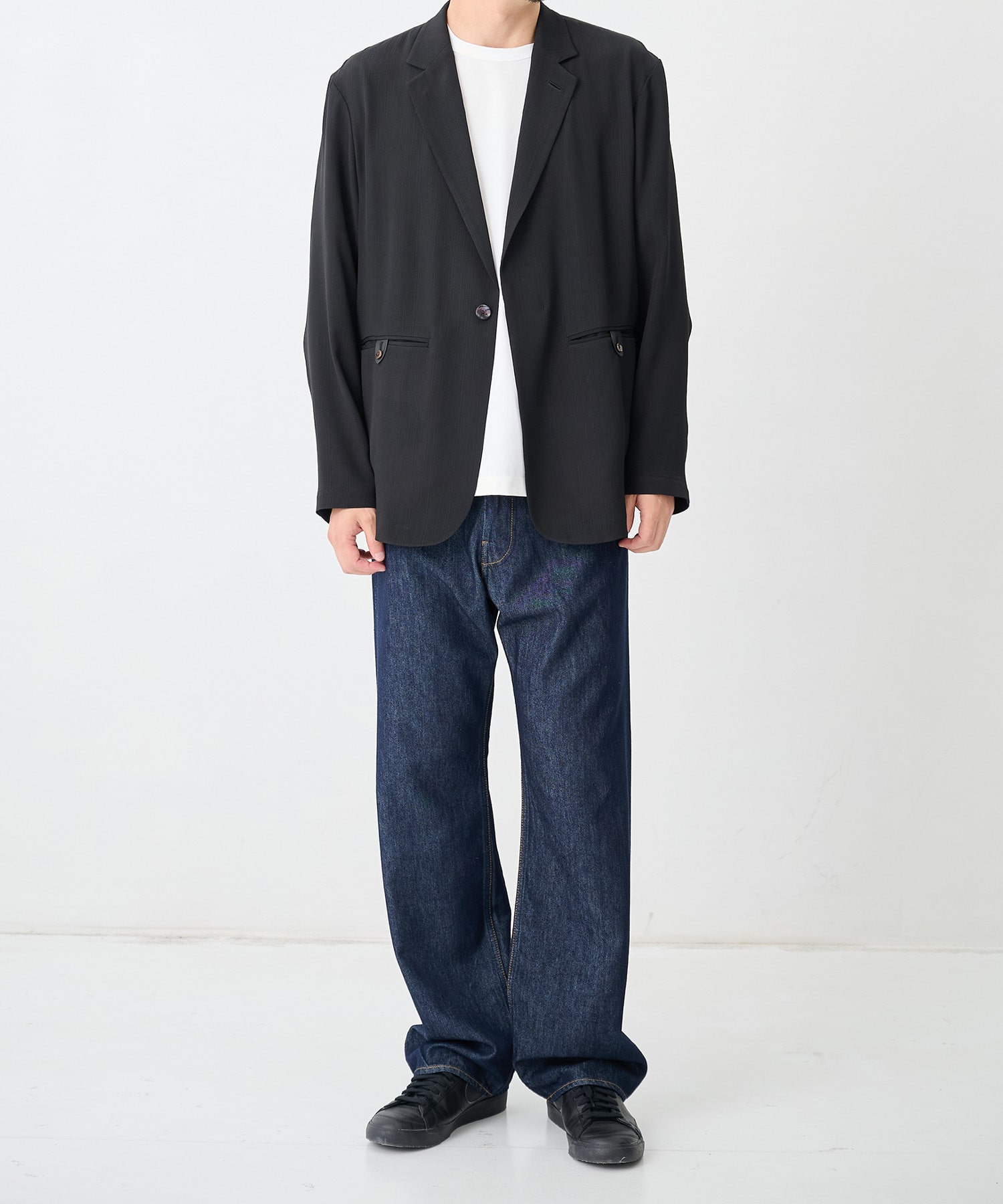 SILK α Pleats Summer Jacket SILK α
