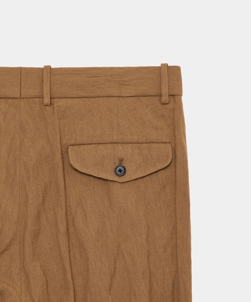 A26C16PT01C DOUBLE PLEATED TROUSERS MARKAWARE