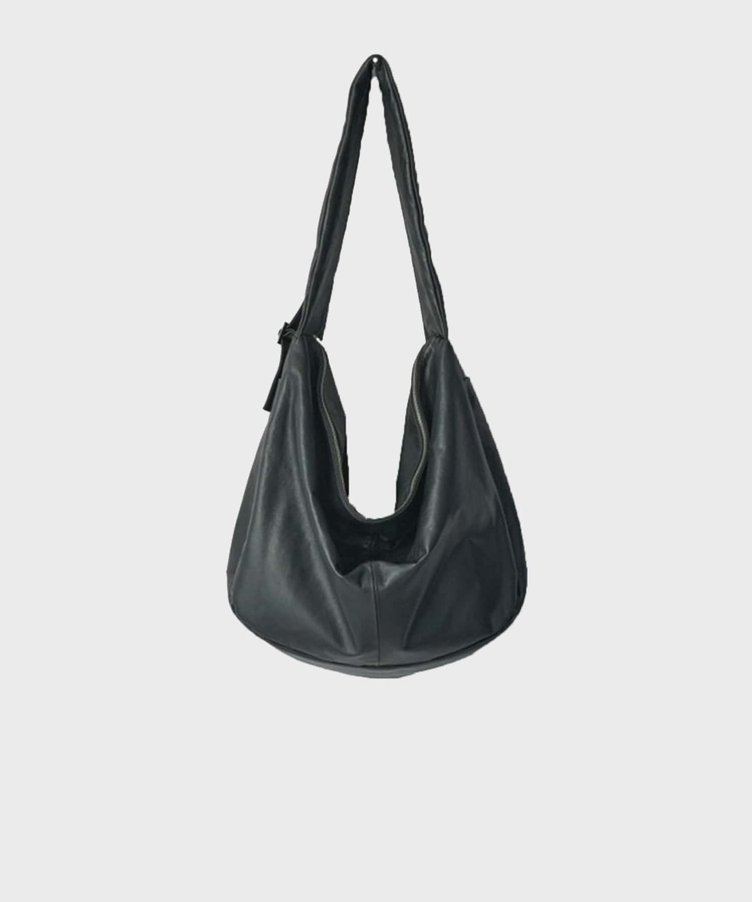 【シュタイン】ST.1674 GOAT LEATHER SHIRRING HANDLE SHOULDER BAG ssstein
