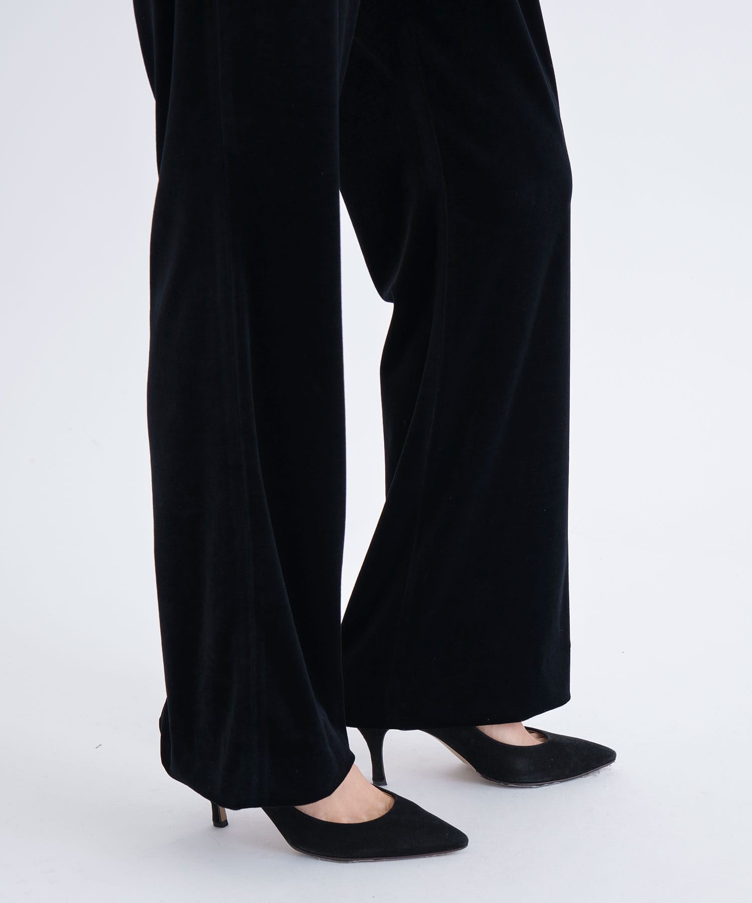 Stretch velour flared pants 08sircus