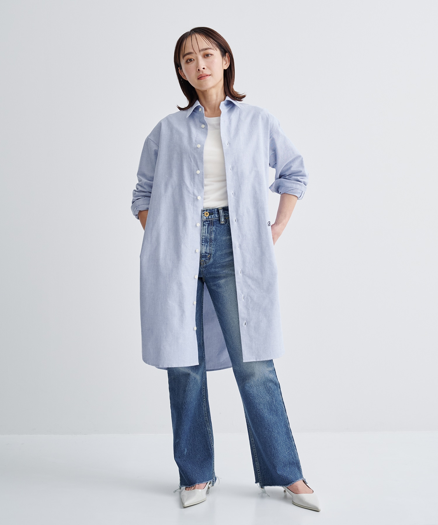 HEM CUT FLARE PT DENIM ｜ MADISONBLUE