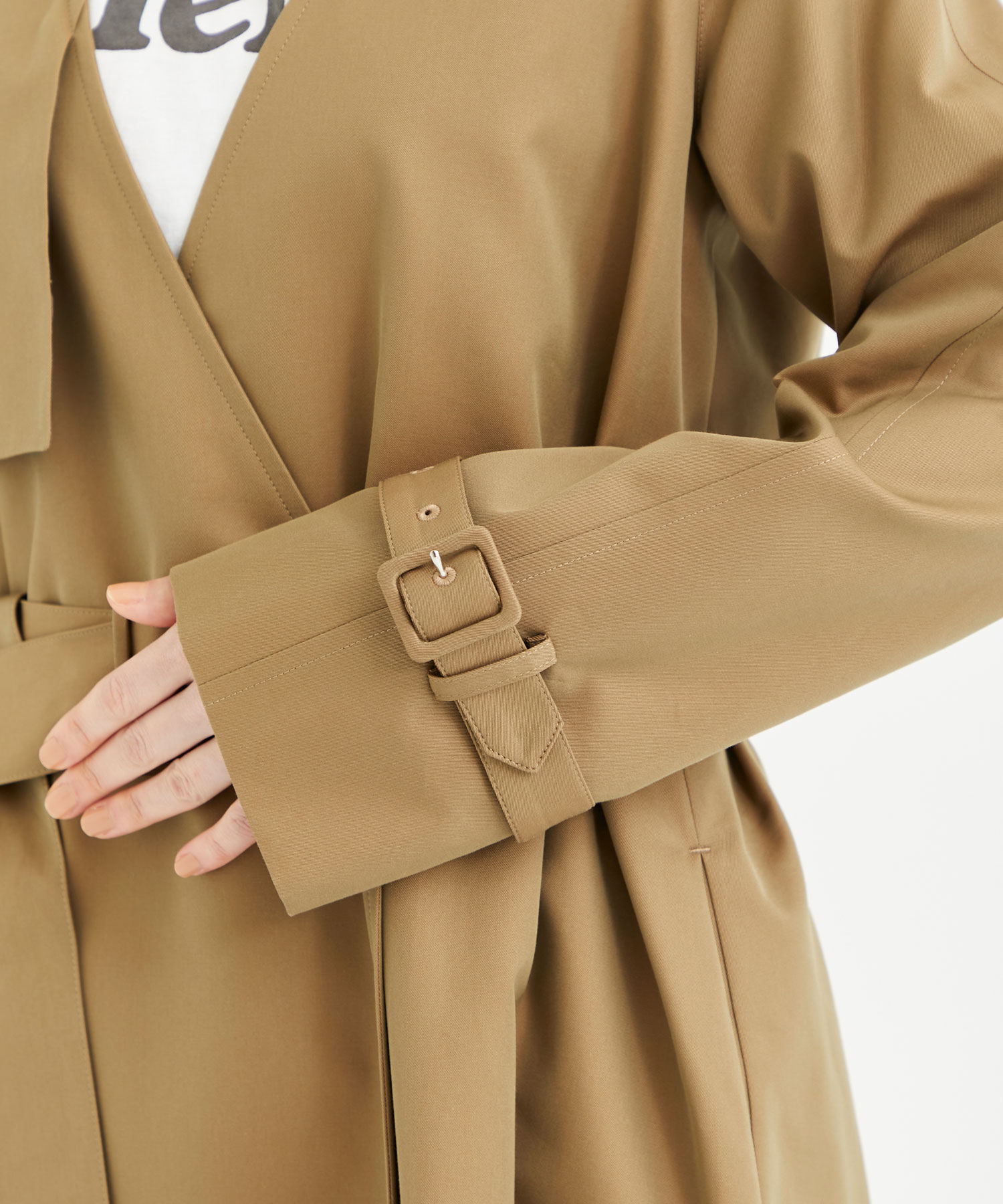 別注 silk cotton trench coat(S BEIGE): Dessin de mode: WOMENS｜THE ...