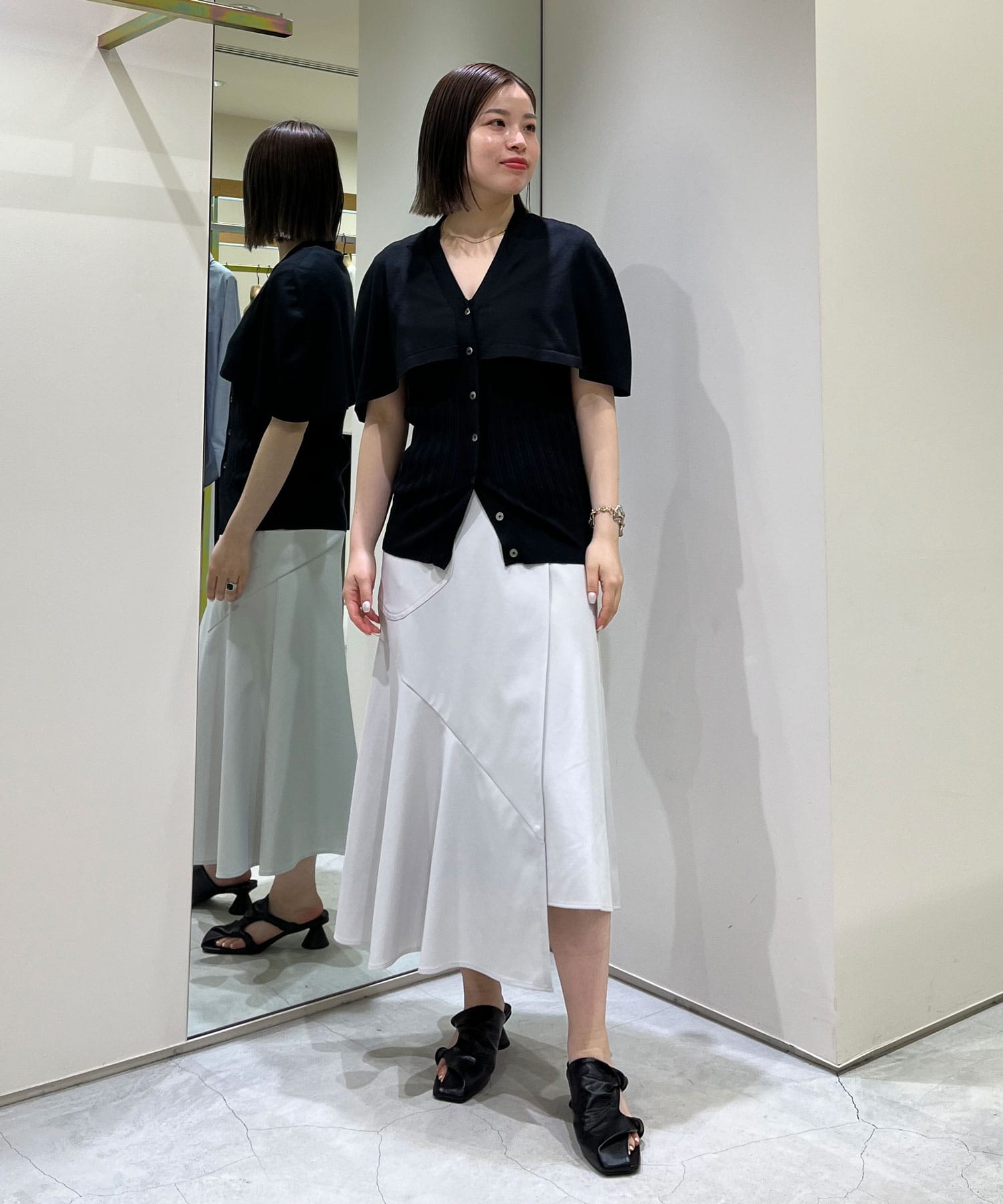 WASHABLE HIGH FANCTION JERSEY WRAP SKIRT THE TOKYO