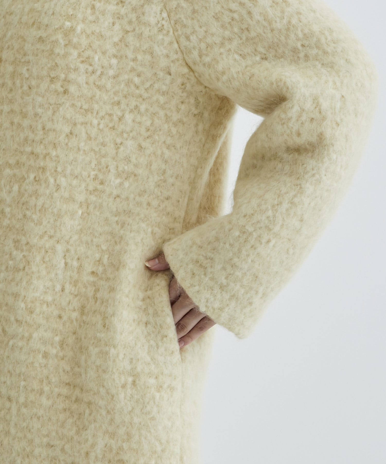 定価19800円新品eLLa shaggy tent knit (ivory) - ニット/セーター