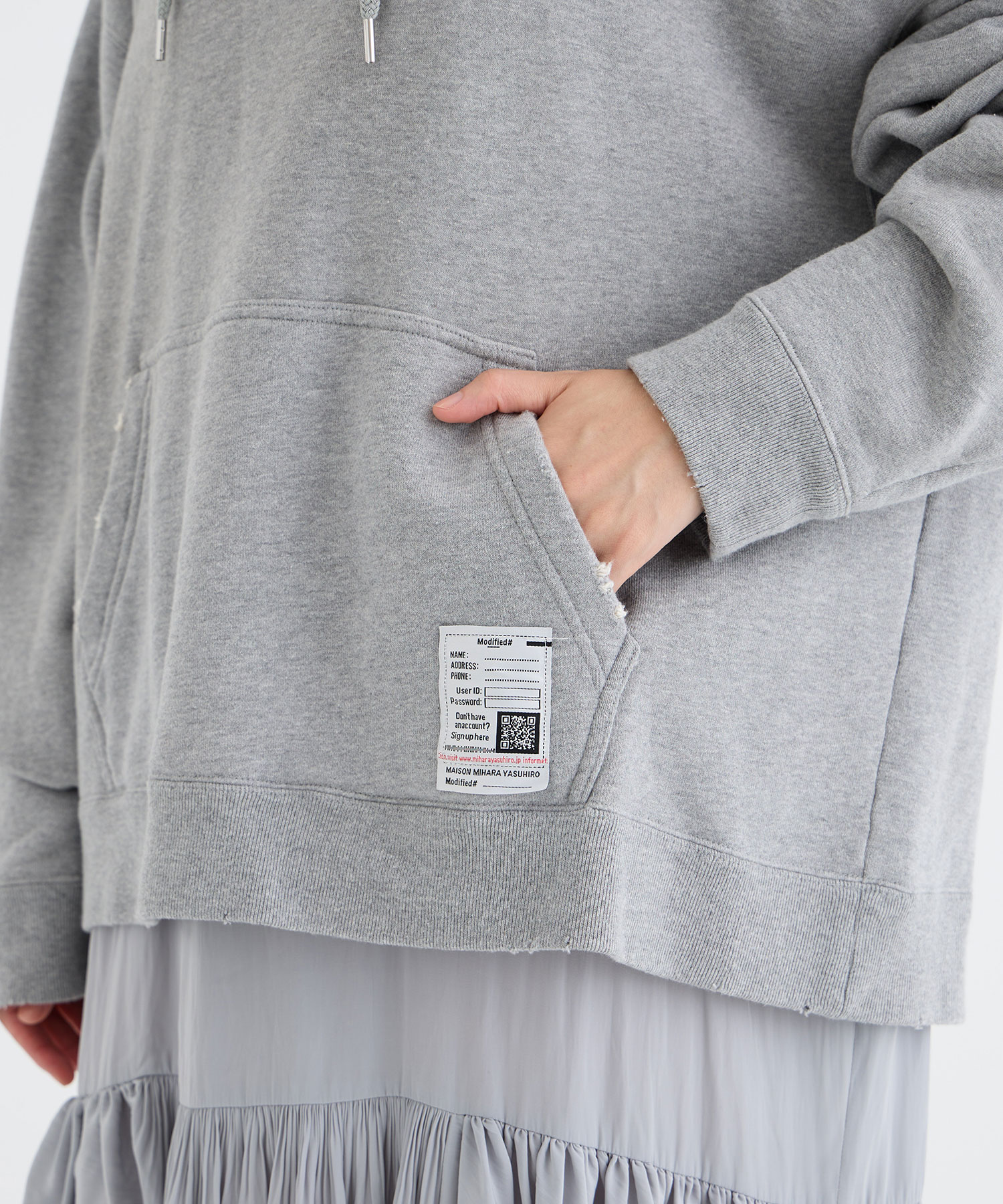 HOODIE Layered DRESS Maison MIHARA YASUHIRO