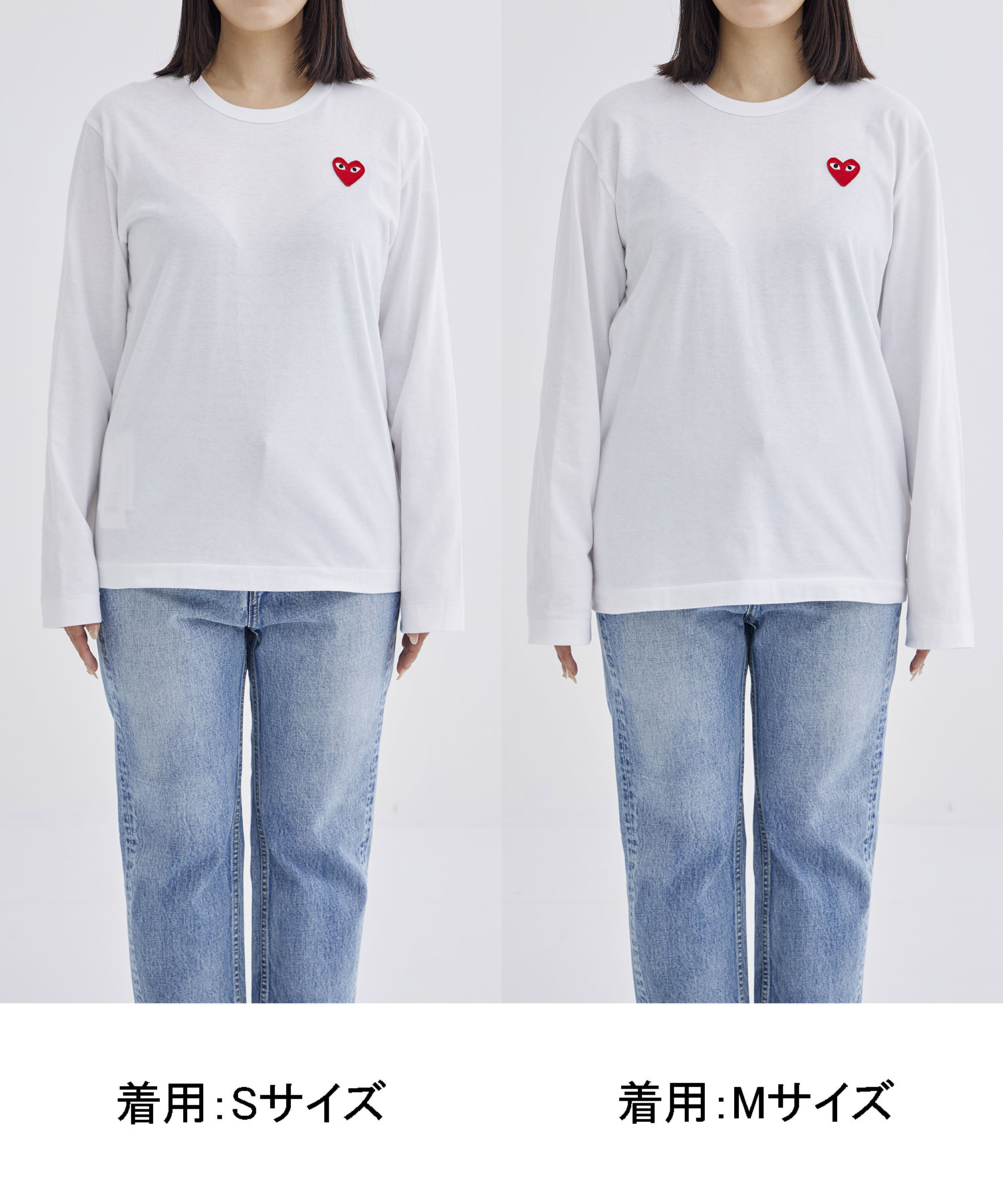 T-SHIRT RED EMBLEMRED HEART PLAY Comme des Garcons