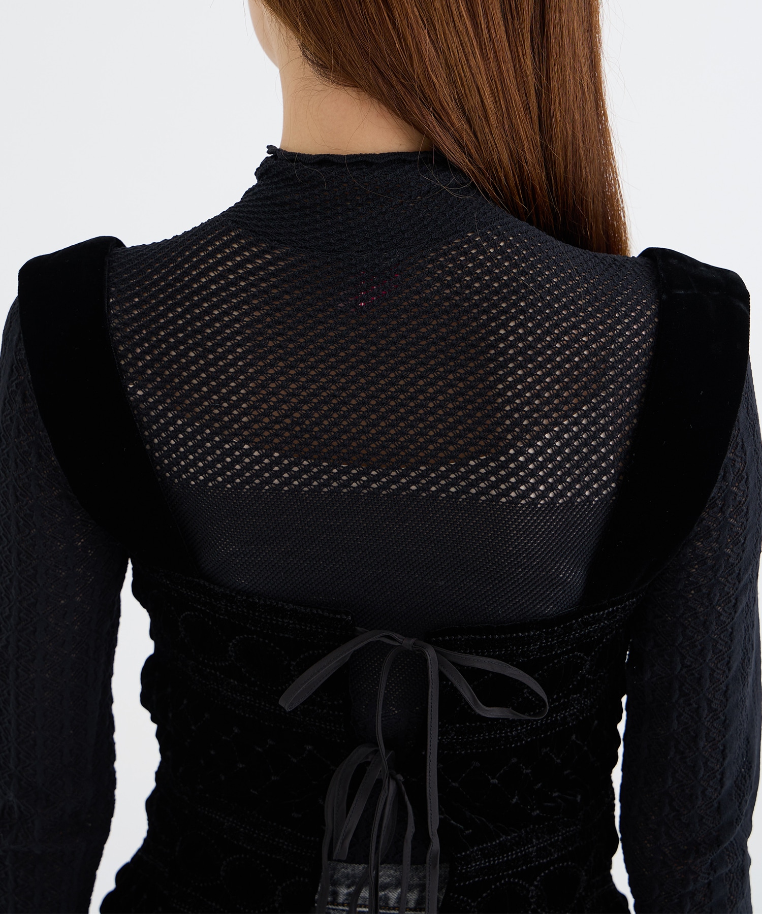 VELVET EMBROIDERED TOP FETICO