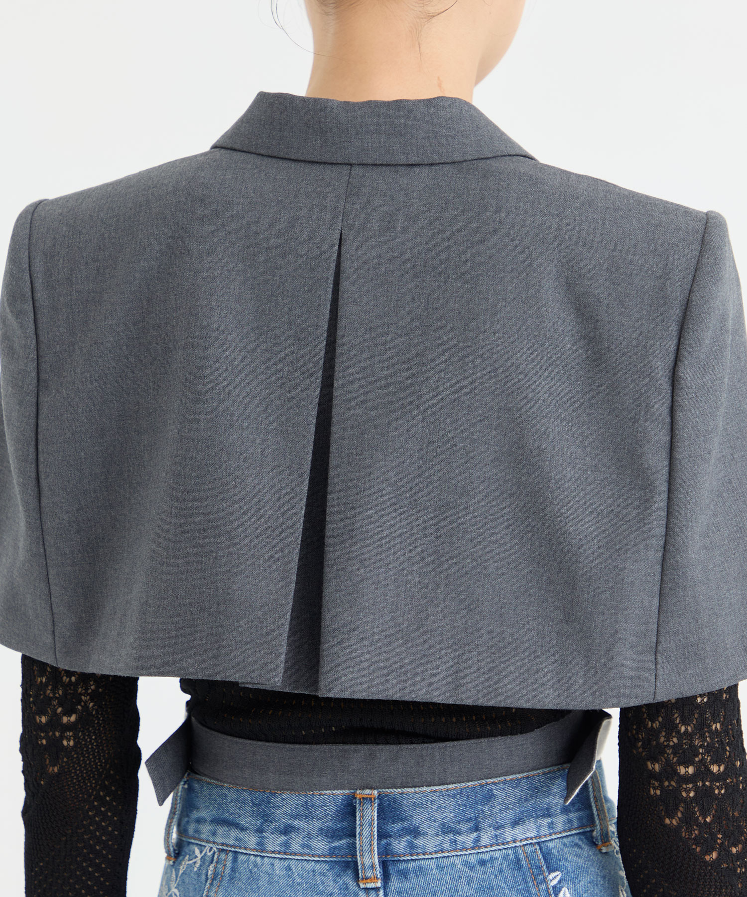 WOOL TAILORED CAPE FETICO