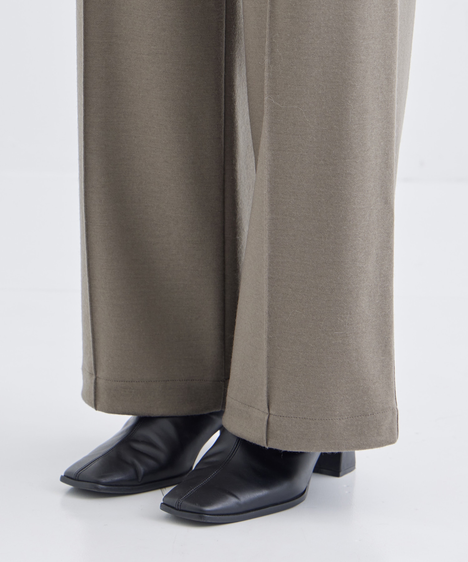 WASHABLE FLANNEL CASHMERE TOUCH JERSEY BAKER PANTS THE TOKYO