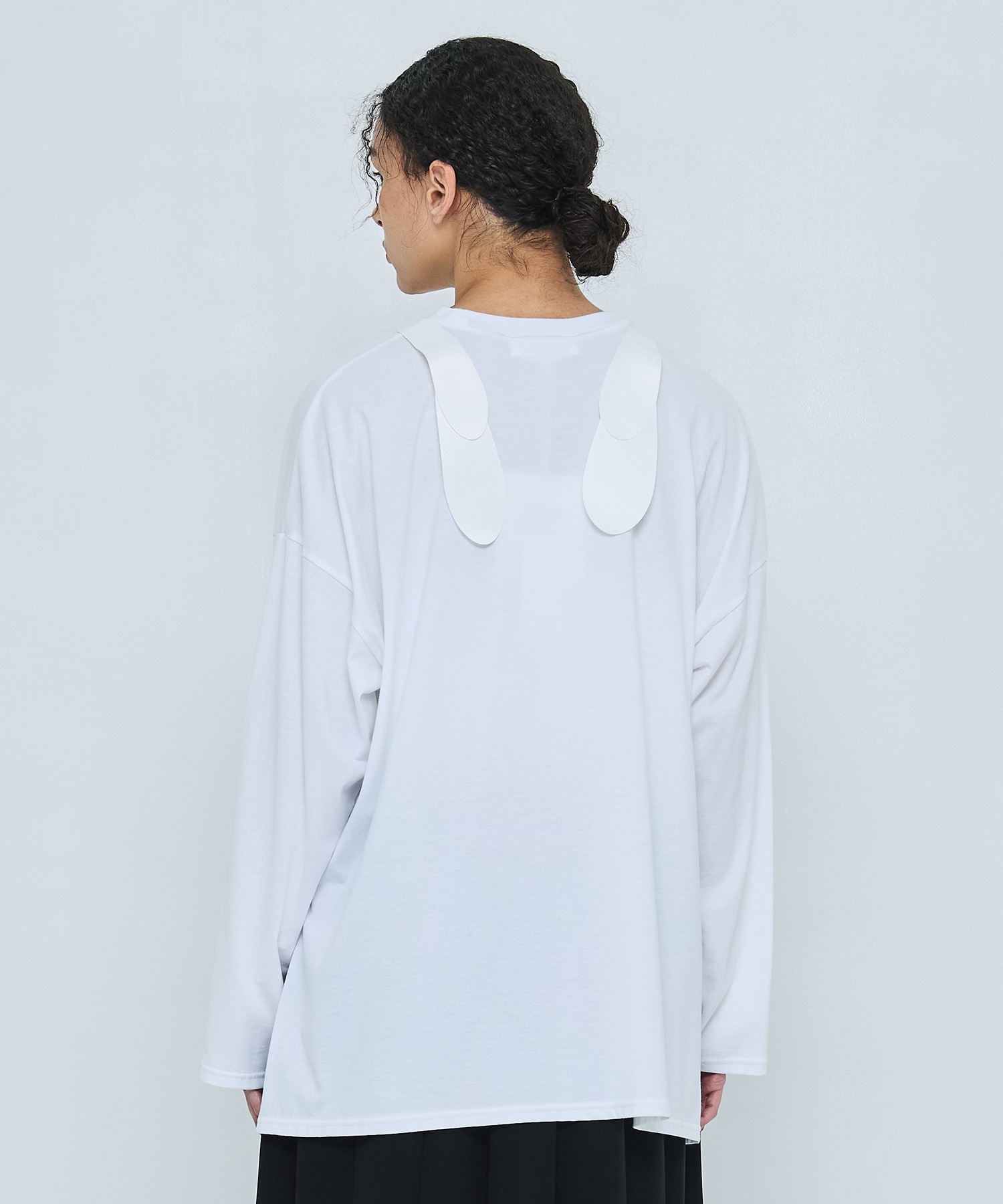 CUTLERY MOTIF LONG-SLEEVE T-SHIRT ENFOLD