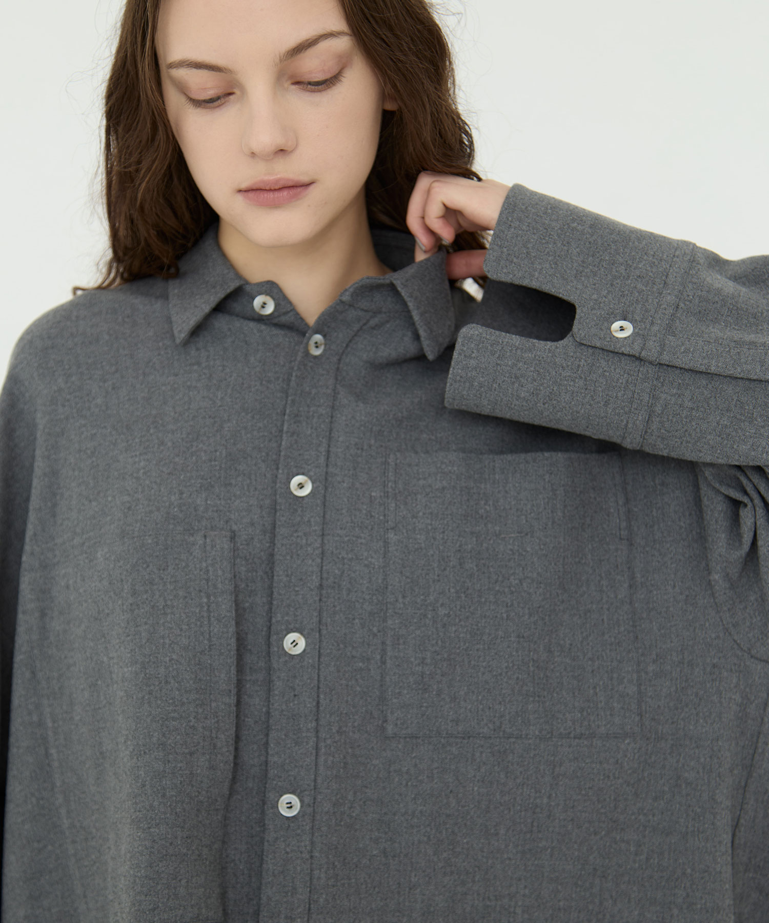 wide-sleeves shirt nagonstans