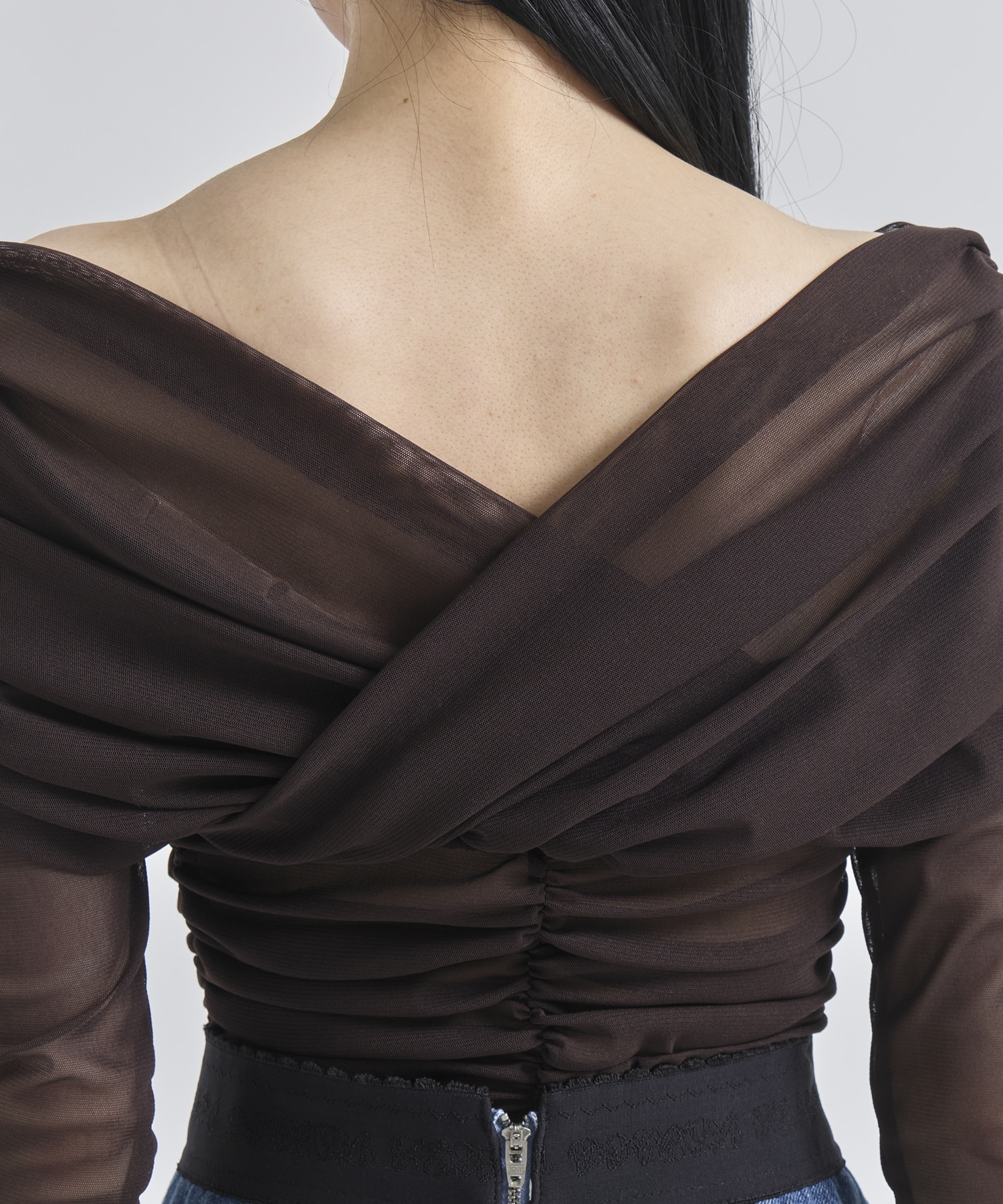 TULLE FRILLED BODYSUIT FETICO