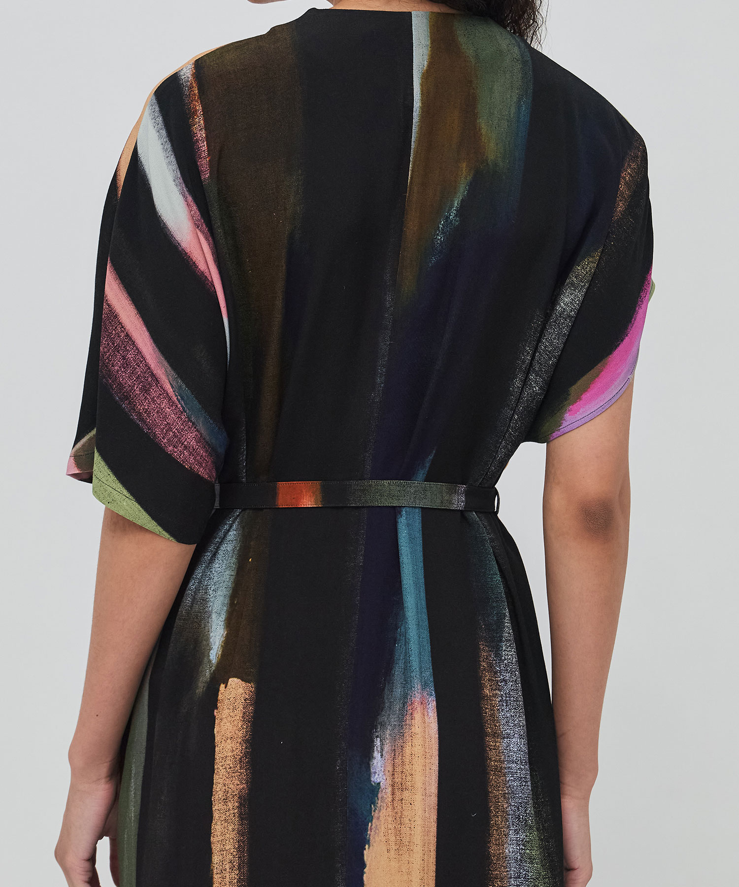 Empty stripe dress BK AKIRANAKA