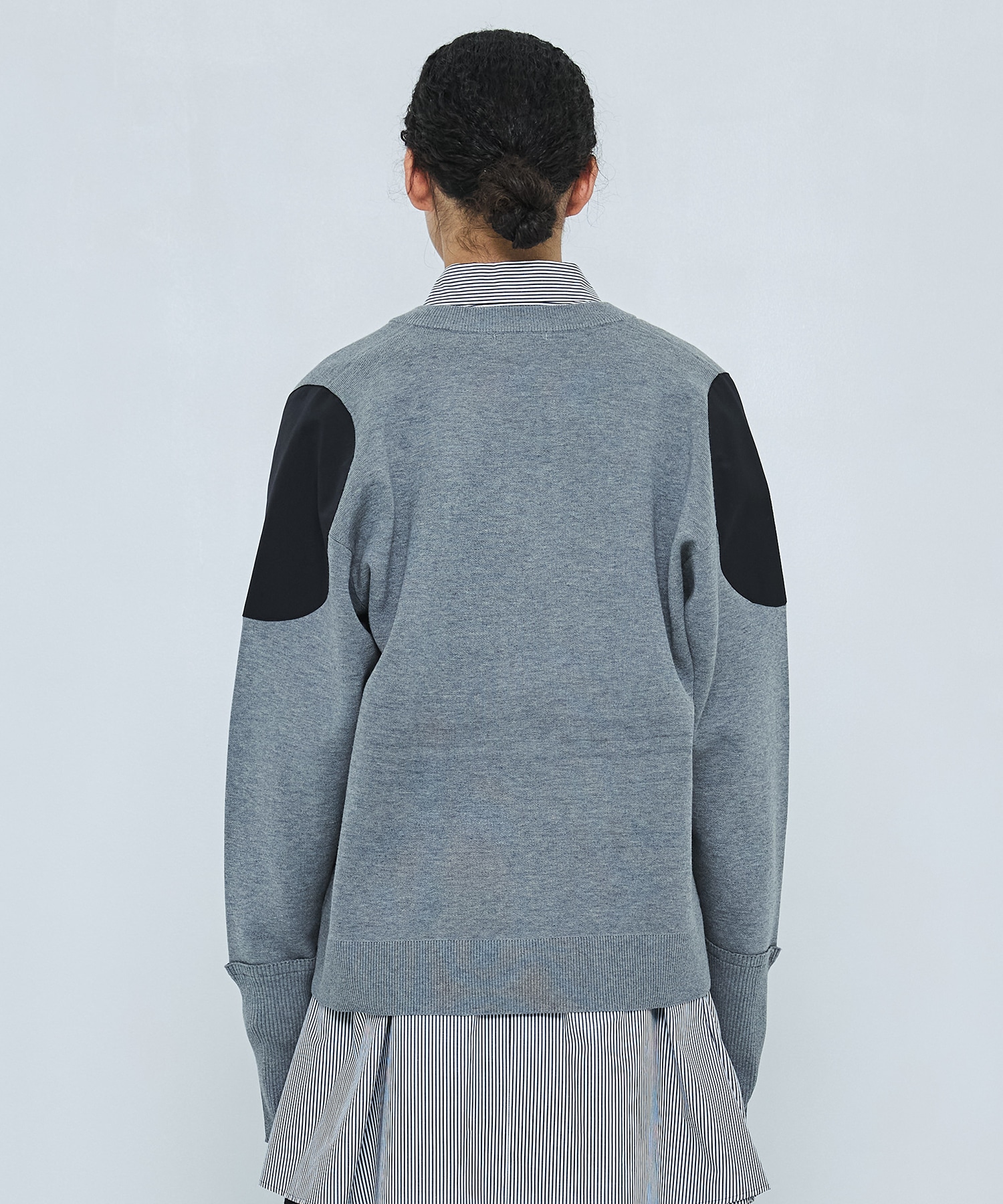 shoulder patch cardigan nagonstans