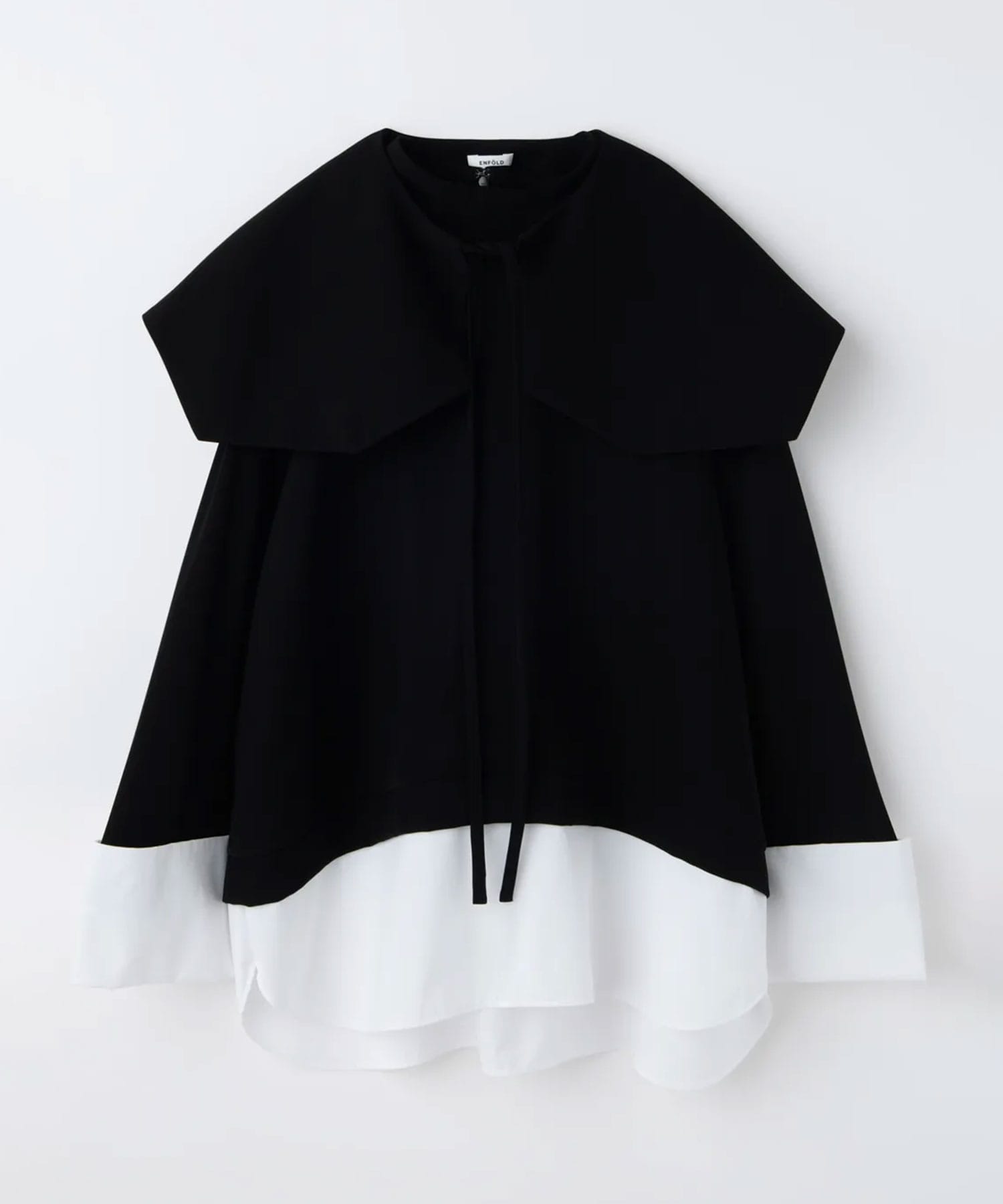 DOUBLE CUFFS BOX PULLOVER ENFOLD