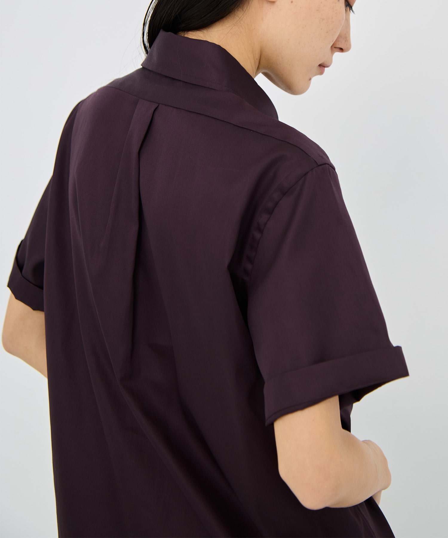 TRANE H/S SHIRT SATIN MADISONBLUE