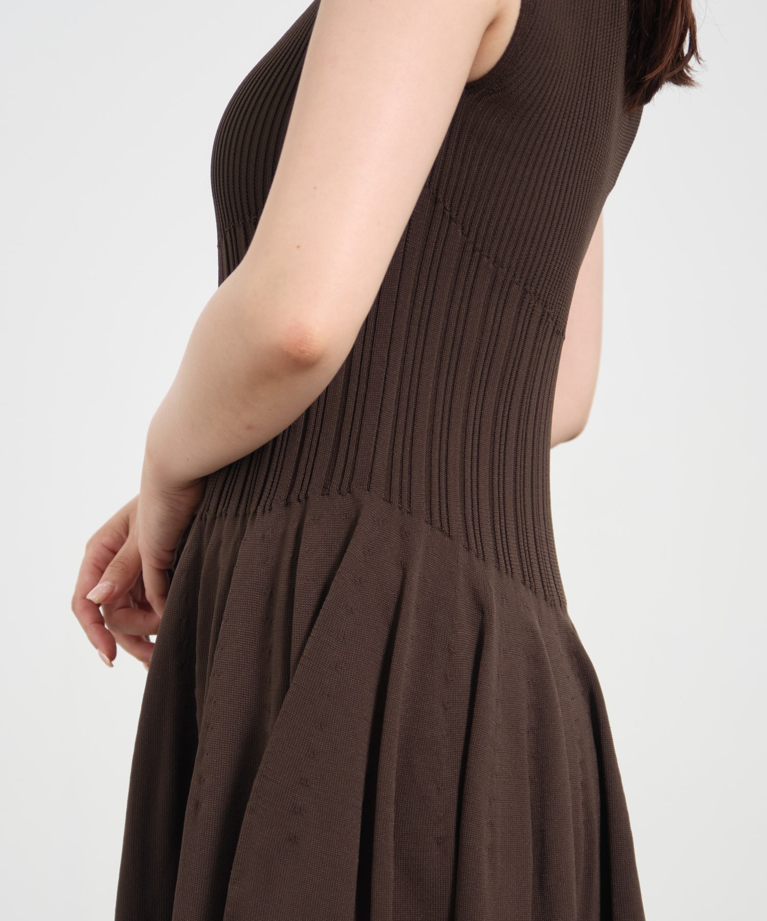 WHOLEGARMENT　Knit Flare One-Piece THE TOKYO