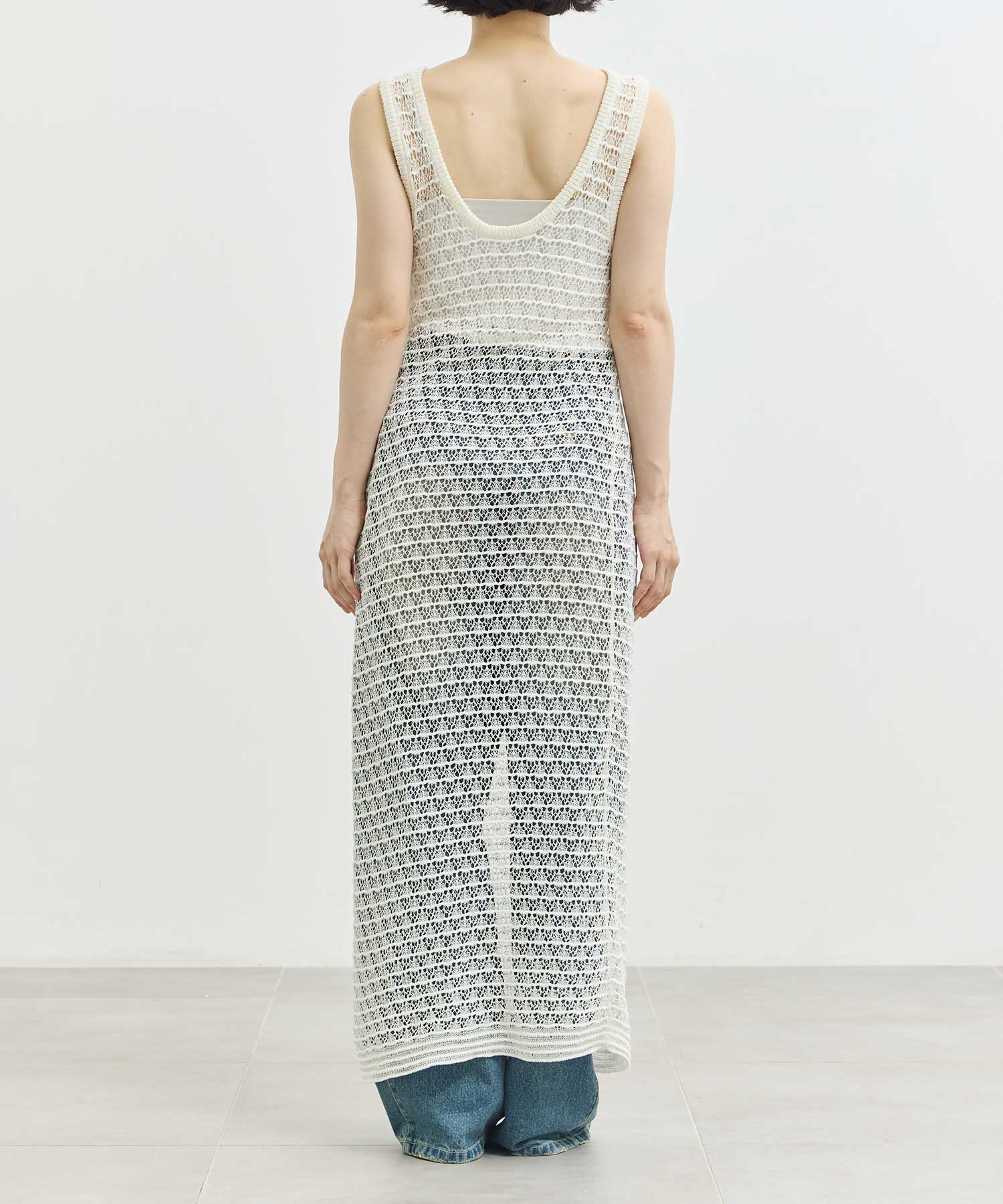 lacework knit one piece Louren