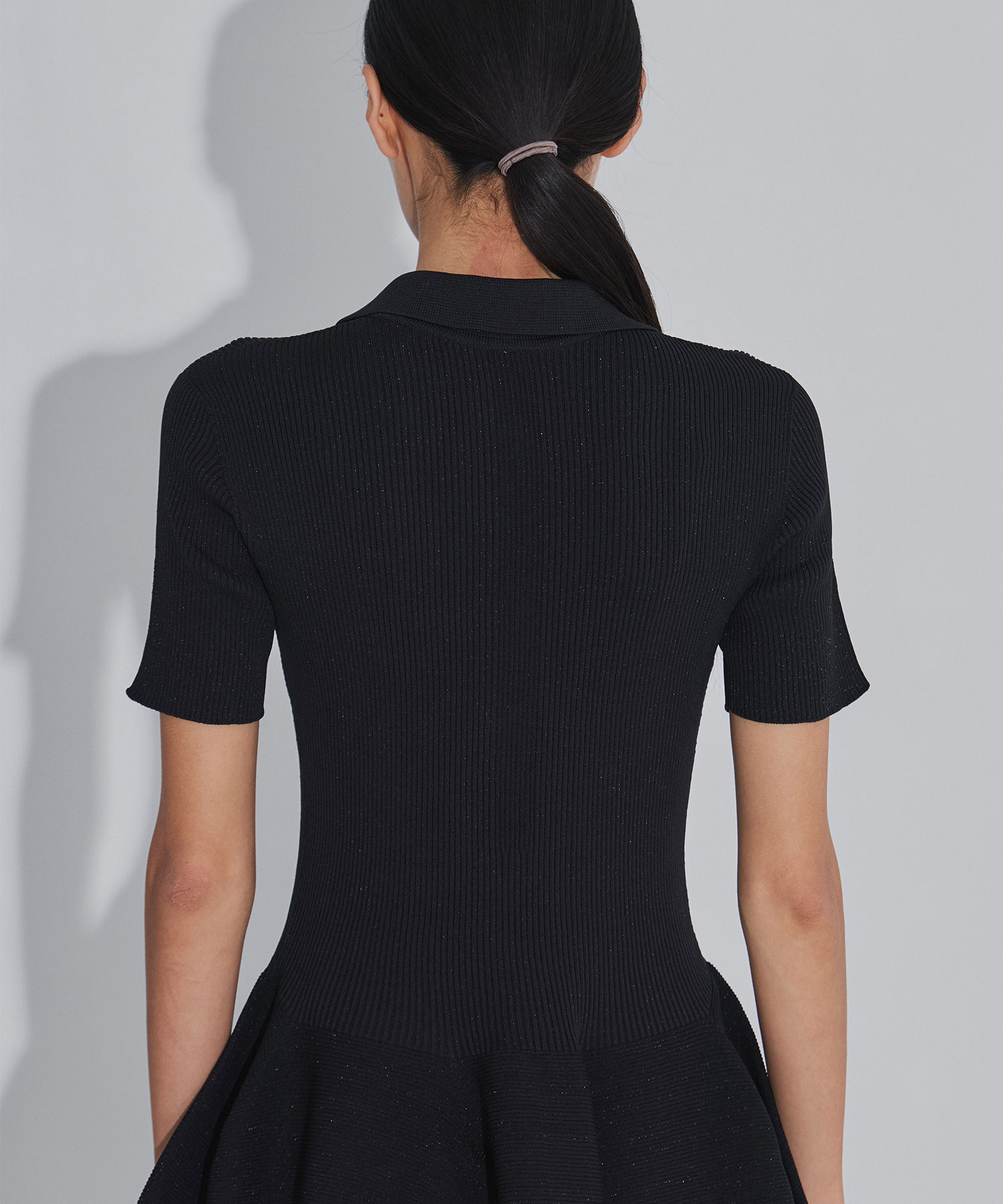 POTTERY GLITTER SHORT SLEEVE POLO DRESS CFCL