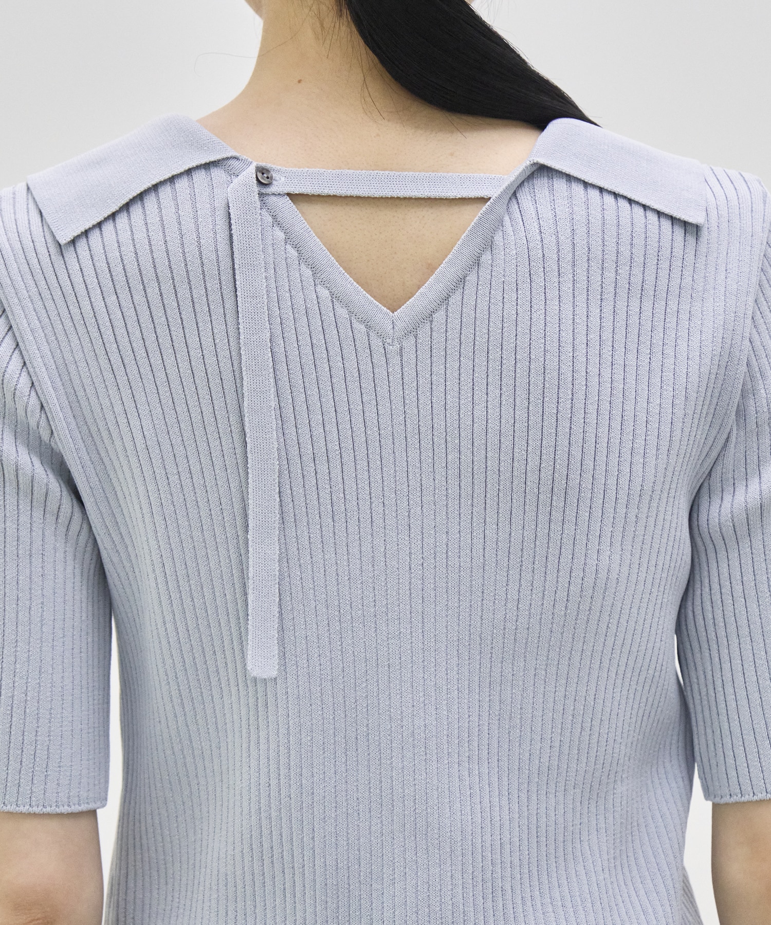 Bustier Combi  Harf Sleeve Knit Tops RITAN