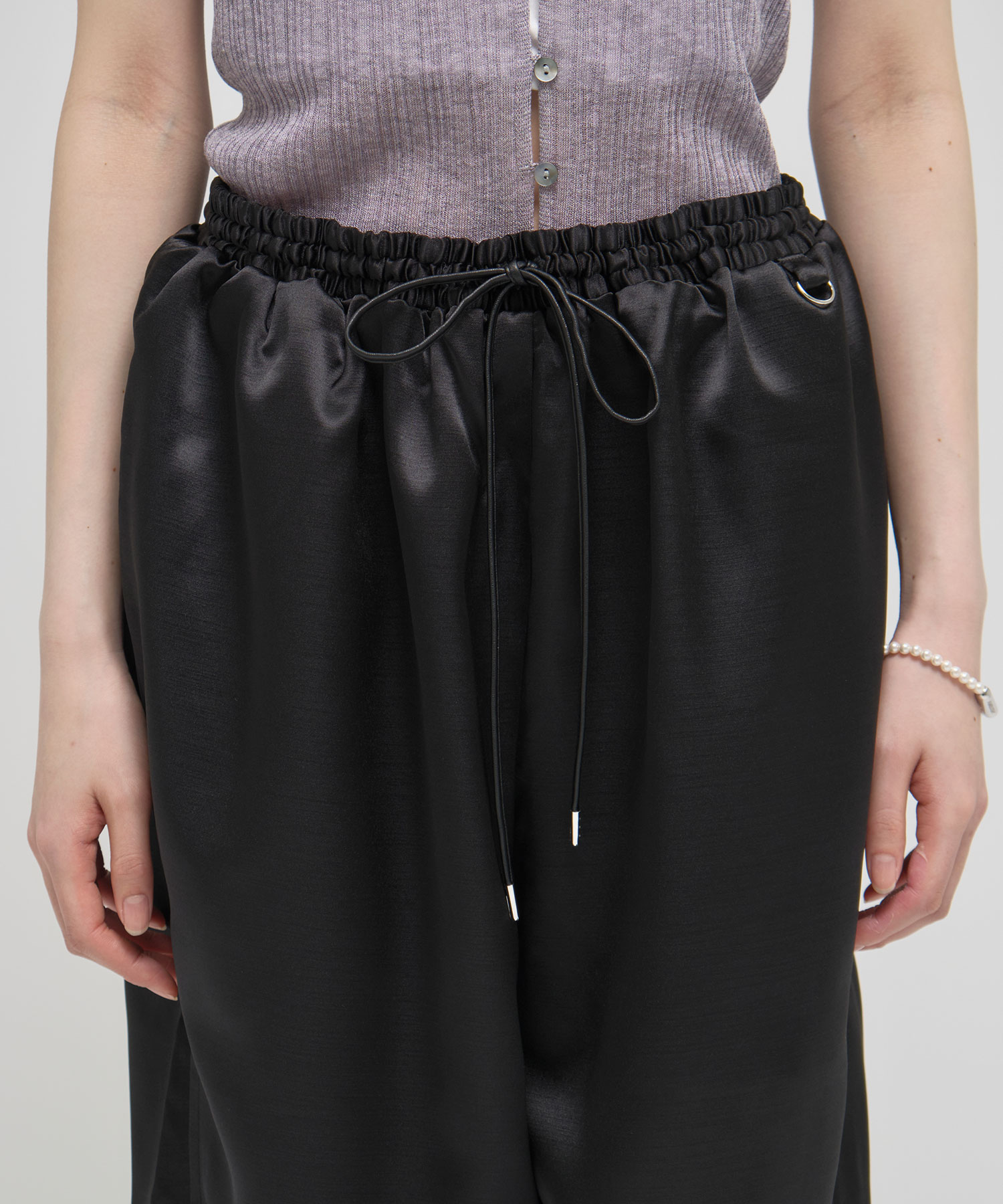 【WEB限定】shantung easy pants Louren