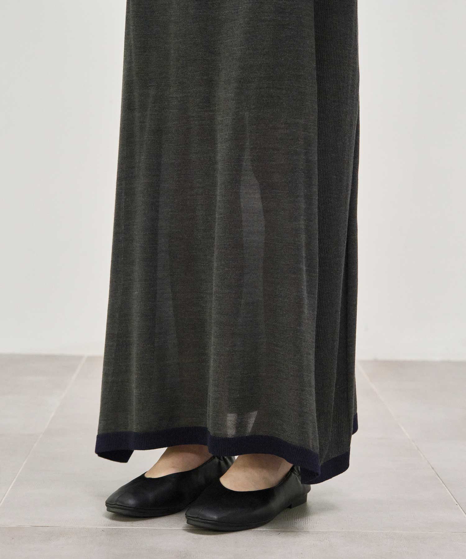 別注 Washable Silk Pencil Skirt CINOH