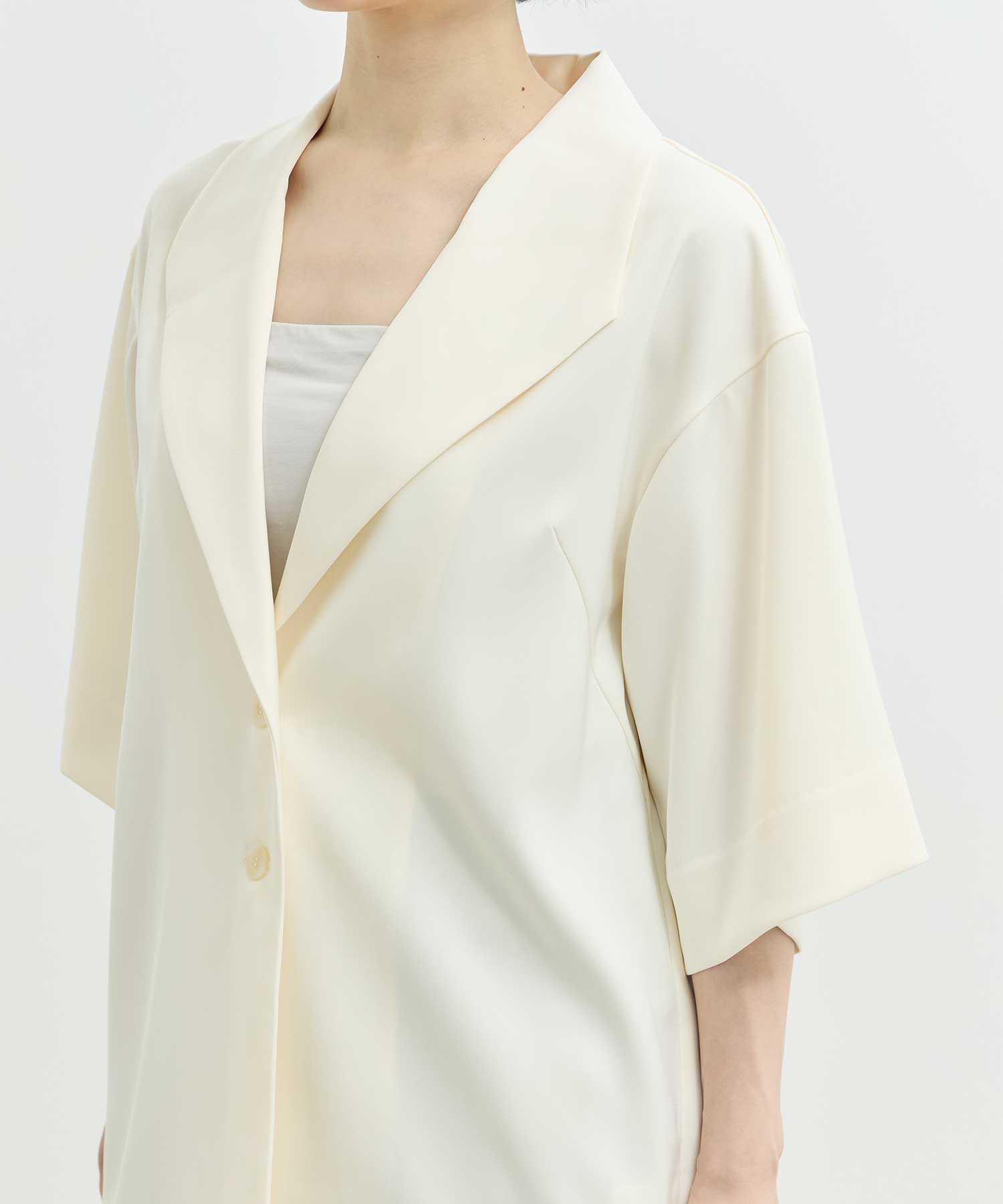 double satin half jacket Louren