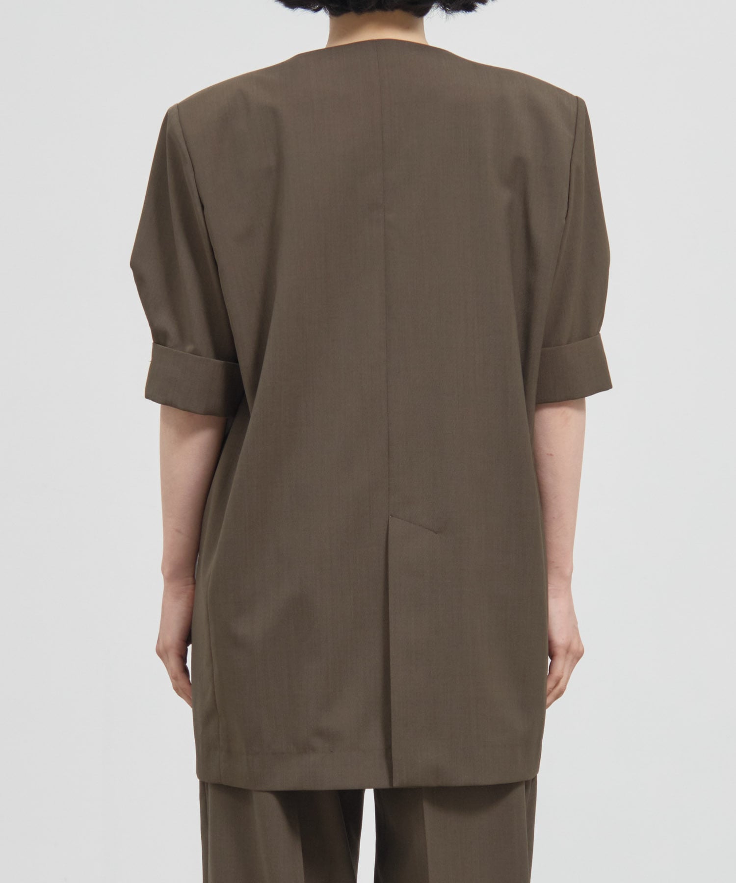 Harf Sleeve Collarless Jacket THE TOKYO