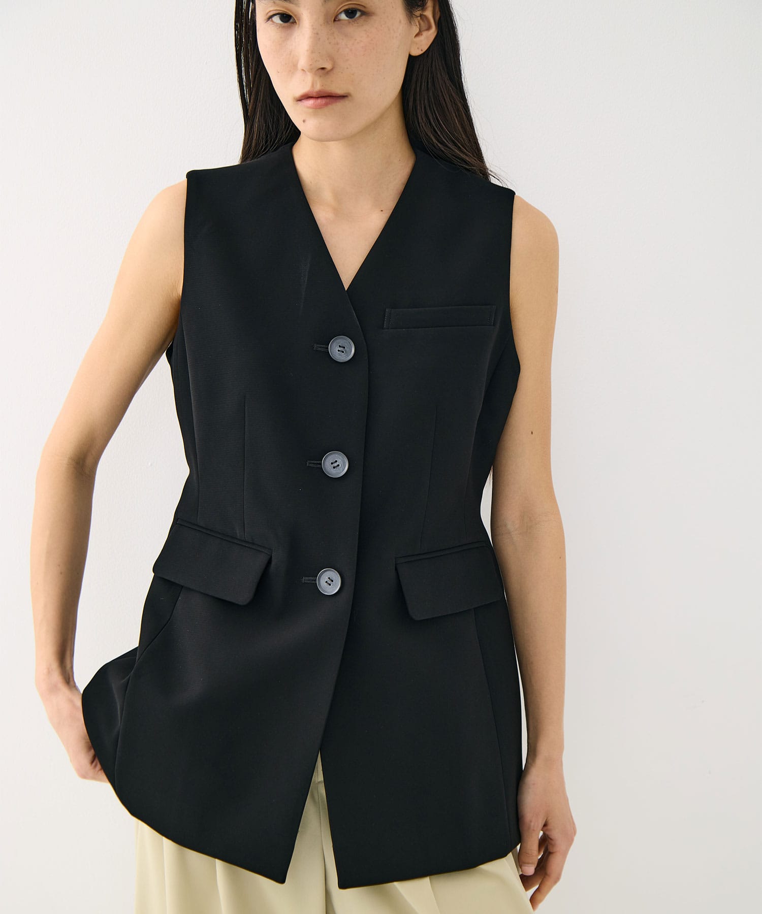 V-NECK VEST ENFOLD