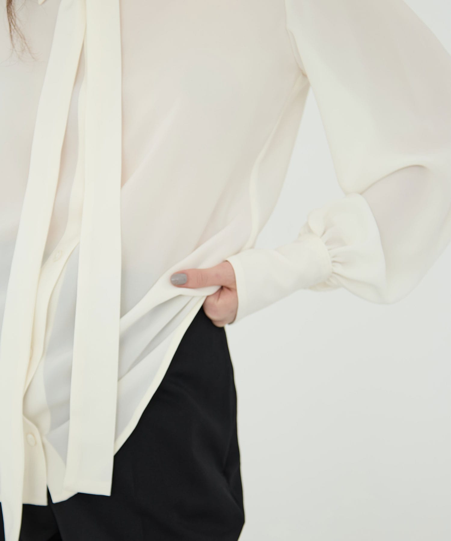 BLACK FORMAL BOWTIE SHIRT CINOH