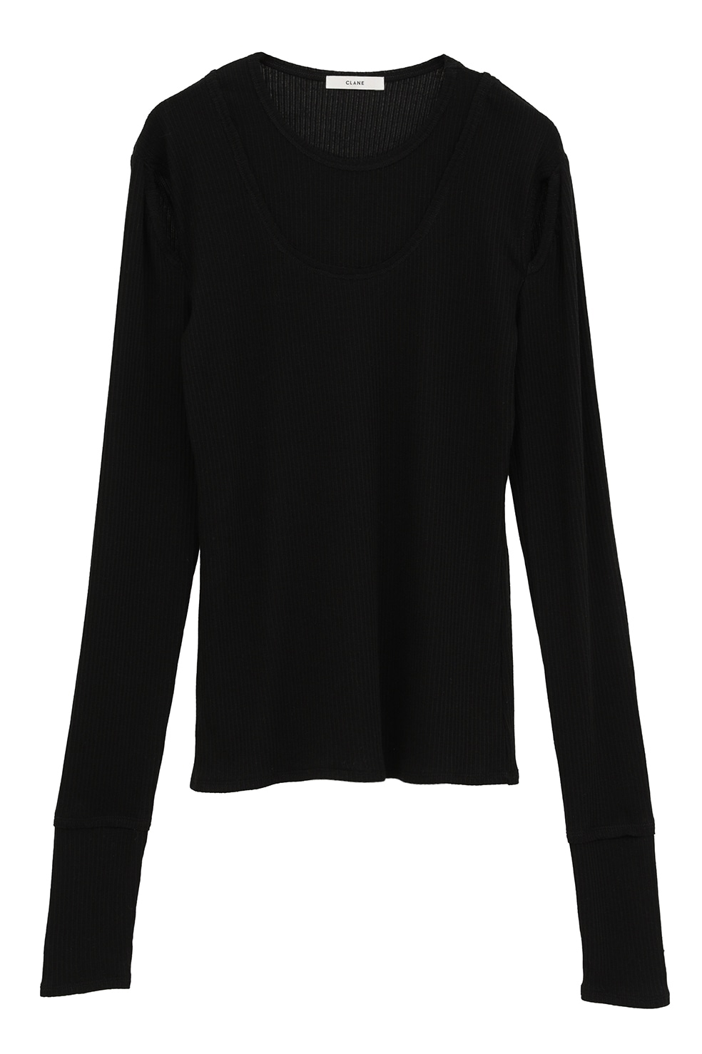 LAYERED SHOULDER CUT TOPS CLANE