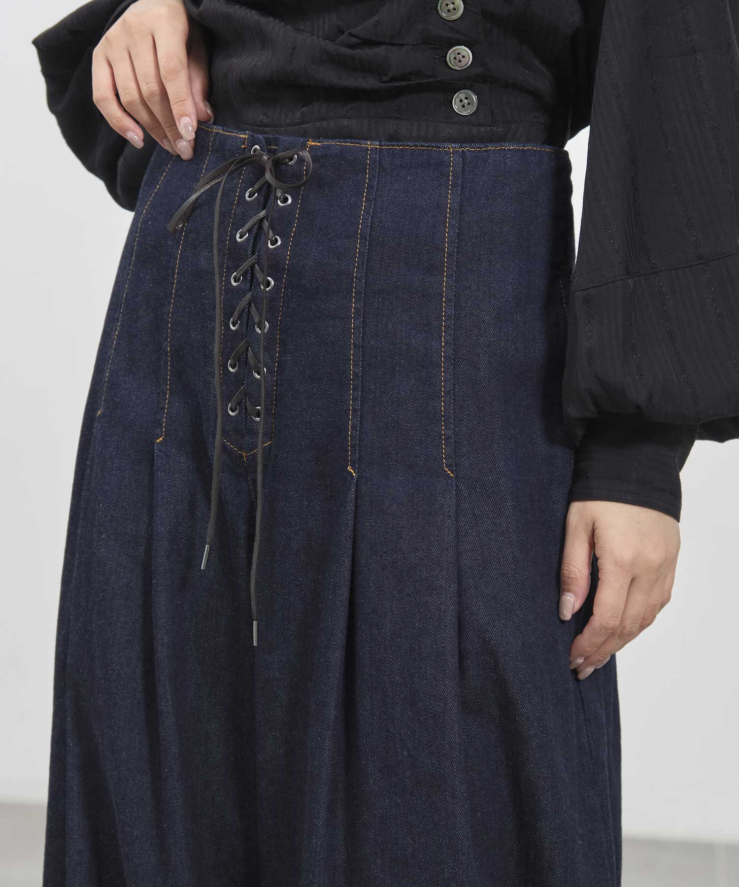 Pleated wide-legged jeans FETICO