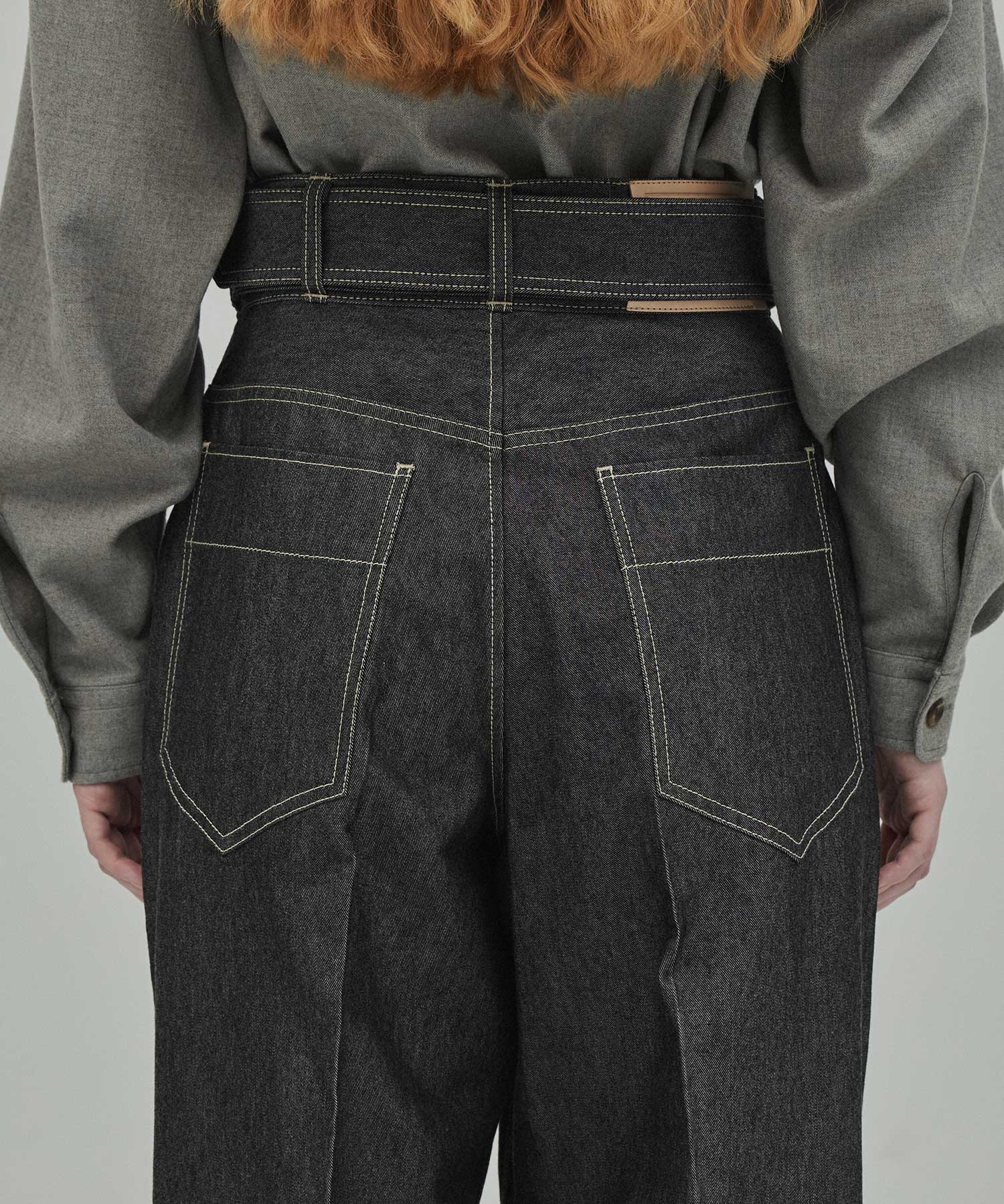 THE BELTED WIDE DENIM THE RERACS
