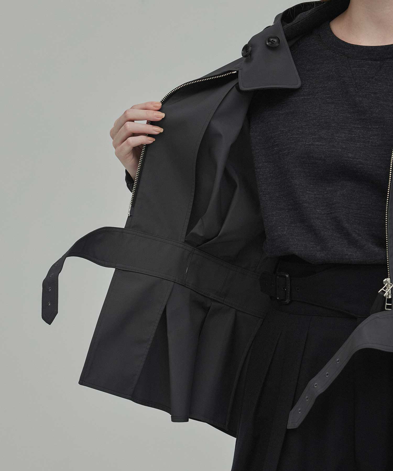 RERACS PEPLUM GURKHA SHELL PARKA THE RERACS