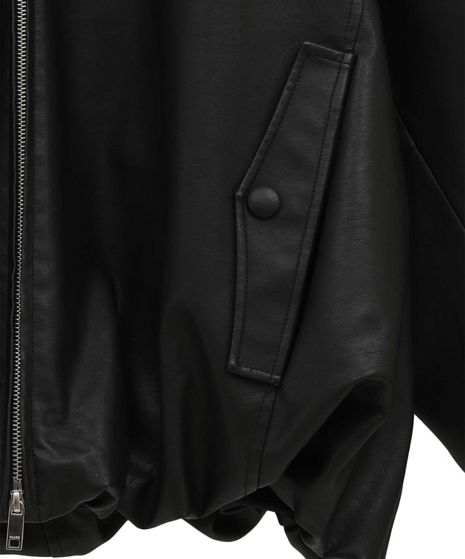 FAKE LEATHER BALLOON JACKET CLANE