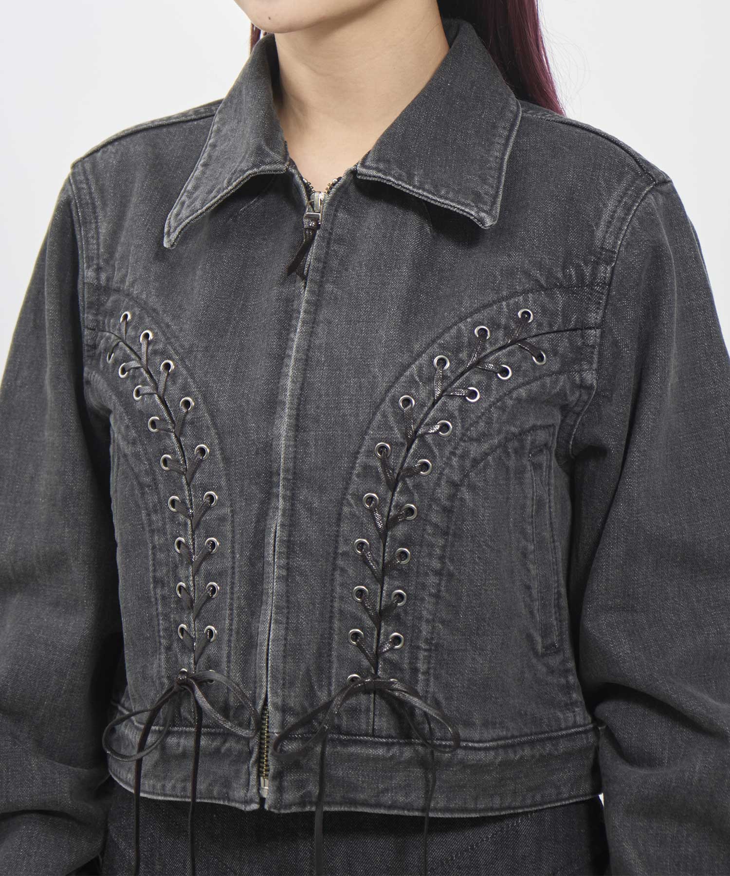 feticoジャケット Lace up denim jacket｜FETICO（フェティコ）公式通販｜THE