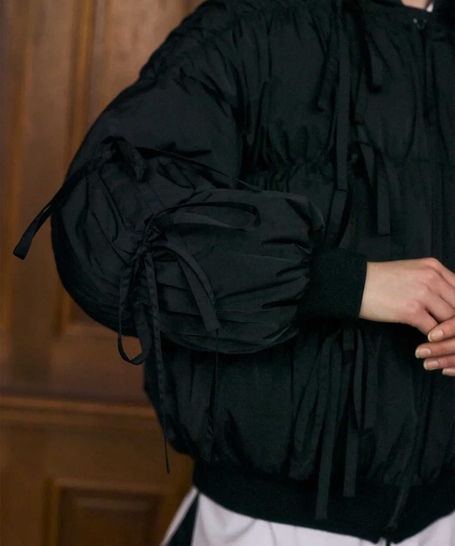 RIBBON DOWN-JAKET ENFOLD
