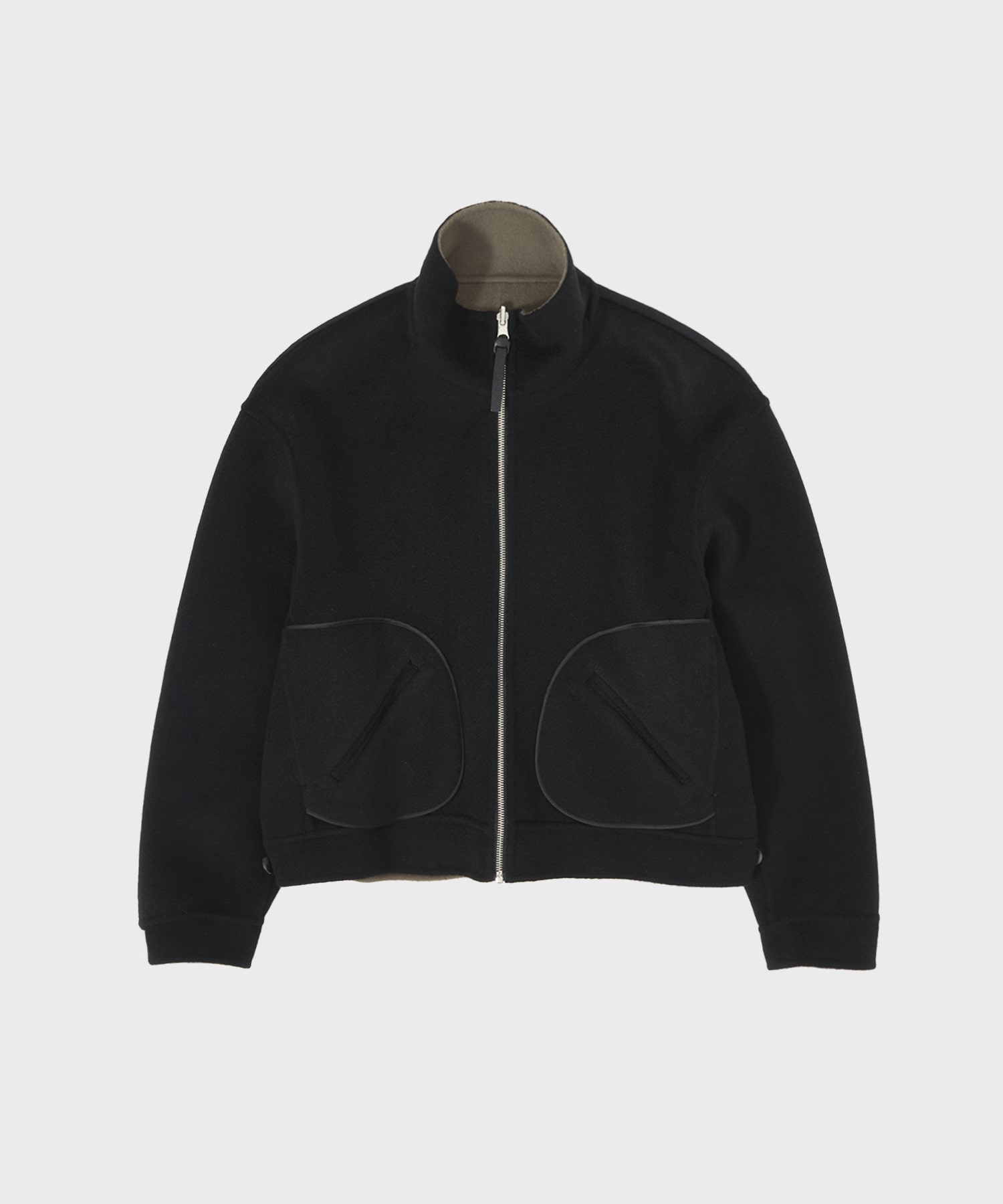 CASHMERE REVERSIBLE STAND ZIP BLOUSON THE TOKYO